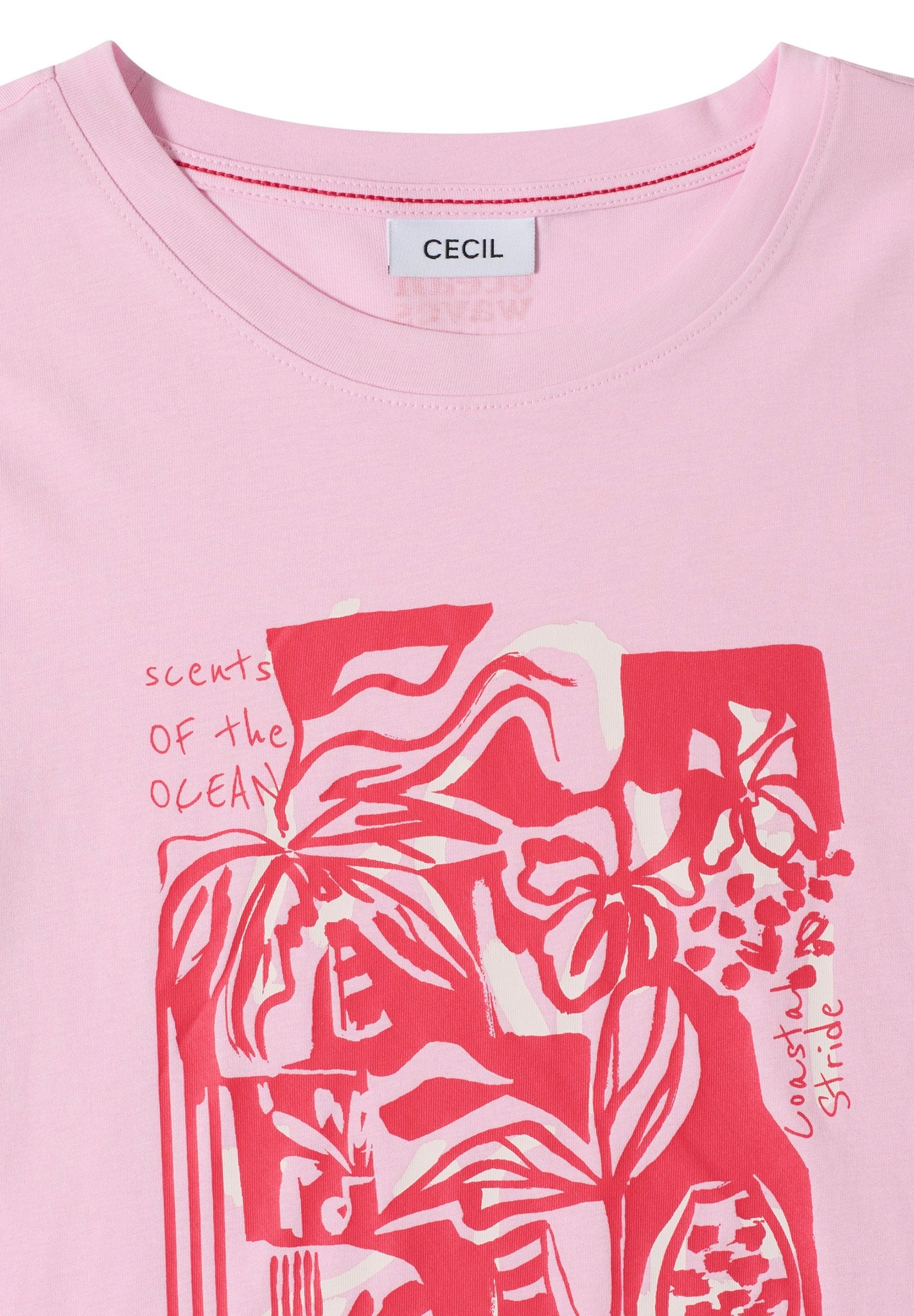 Cecil Damen T-Shirts Light Blu