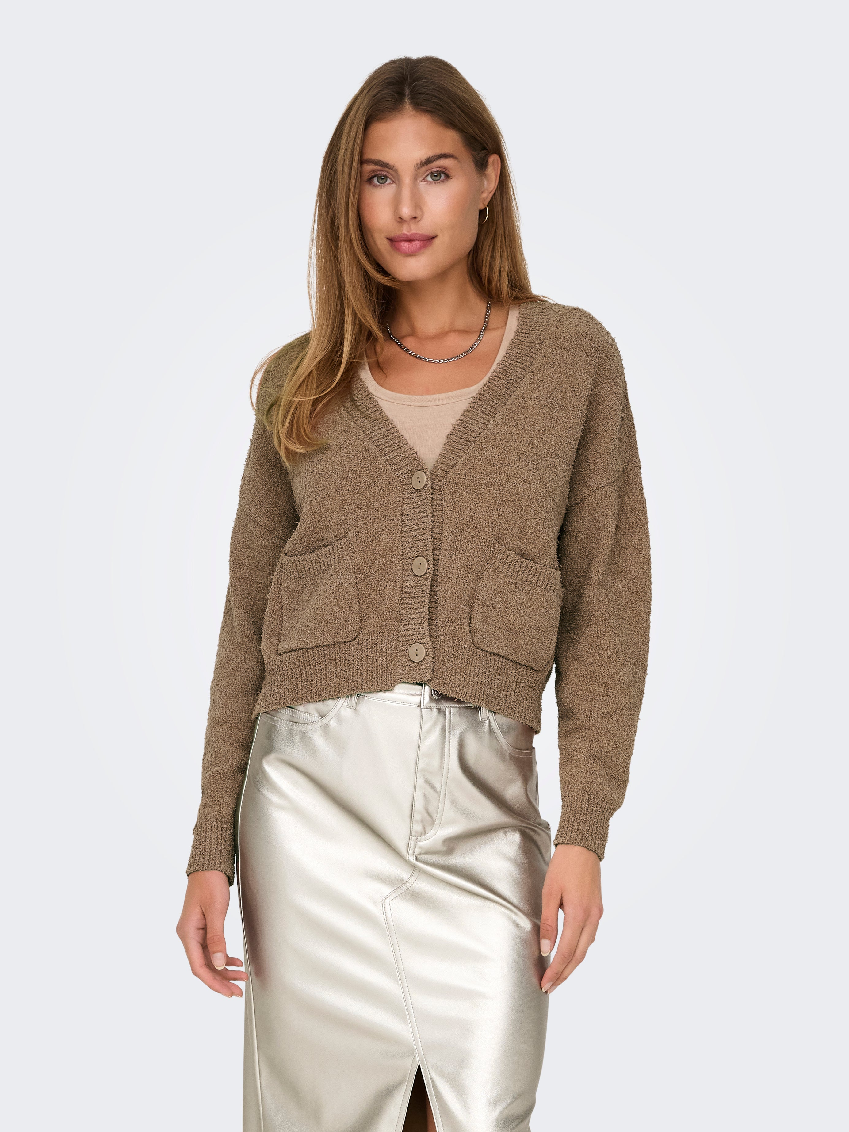 only Damen Strickjacken Macchiato