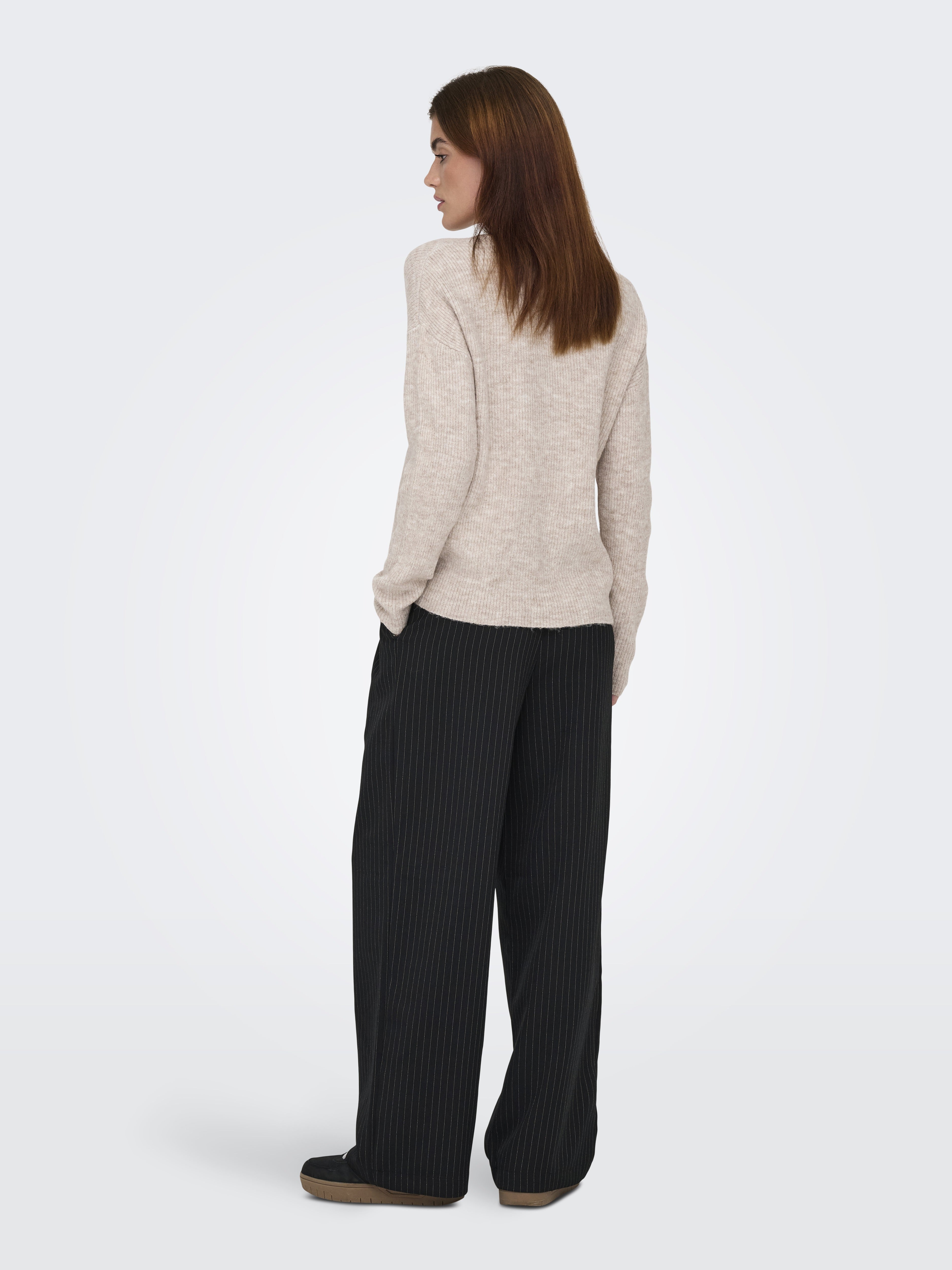 Only Damen Pullover Pumice Stone/Me