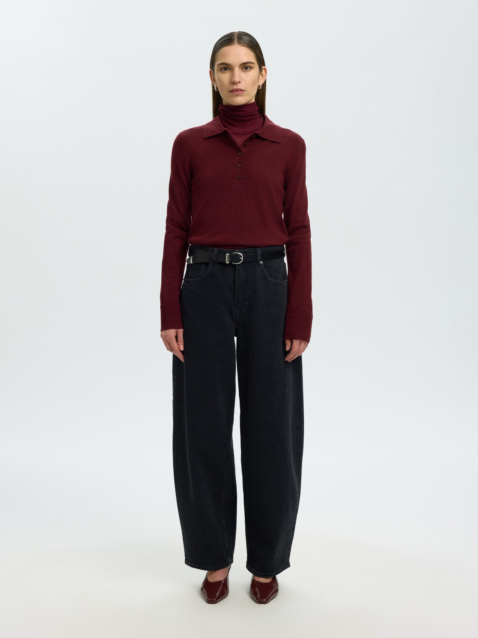 Selected Femme Damen Pullover Tawny Port