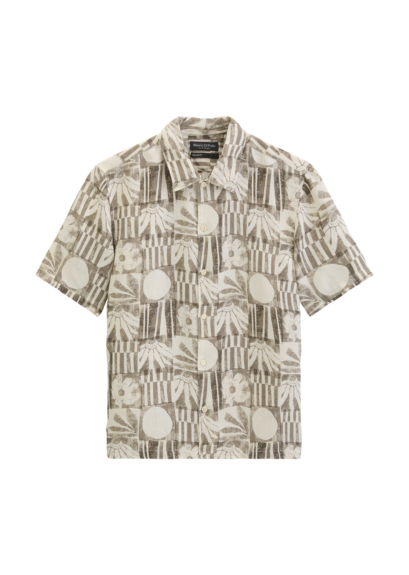 Marc O'Polo Herren Hemden kurz  Light Brow