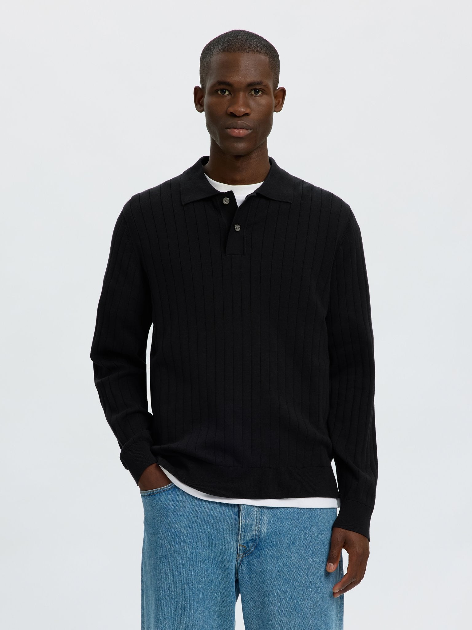 Selected homme Herren Pullover  Black