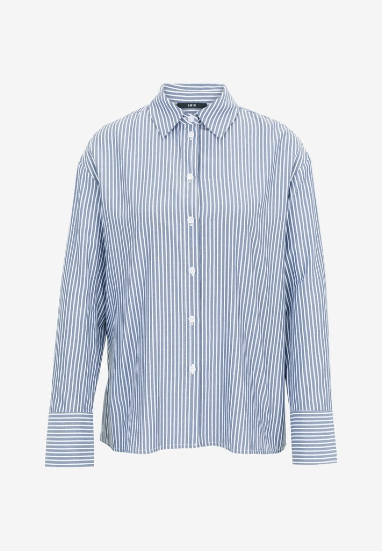 Zero Damen Blusen Bluewhite