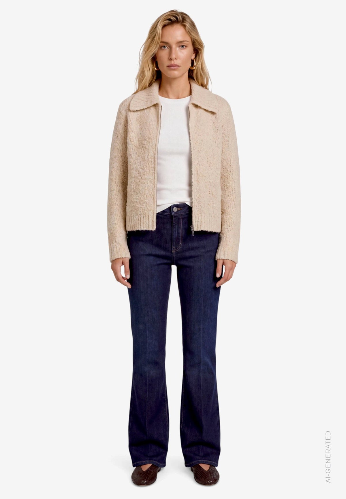 Zero Damen Strickjacken French Oak