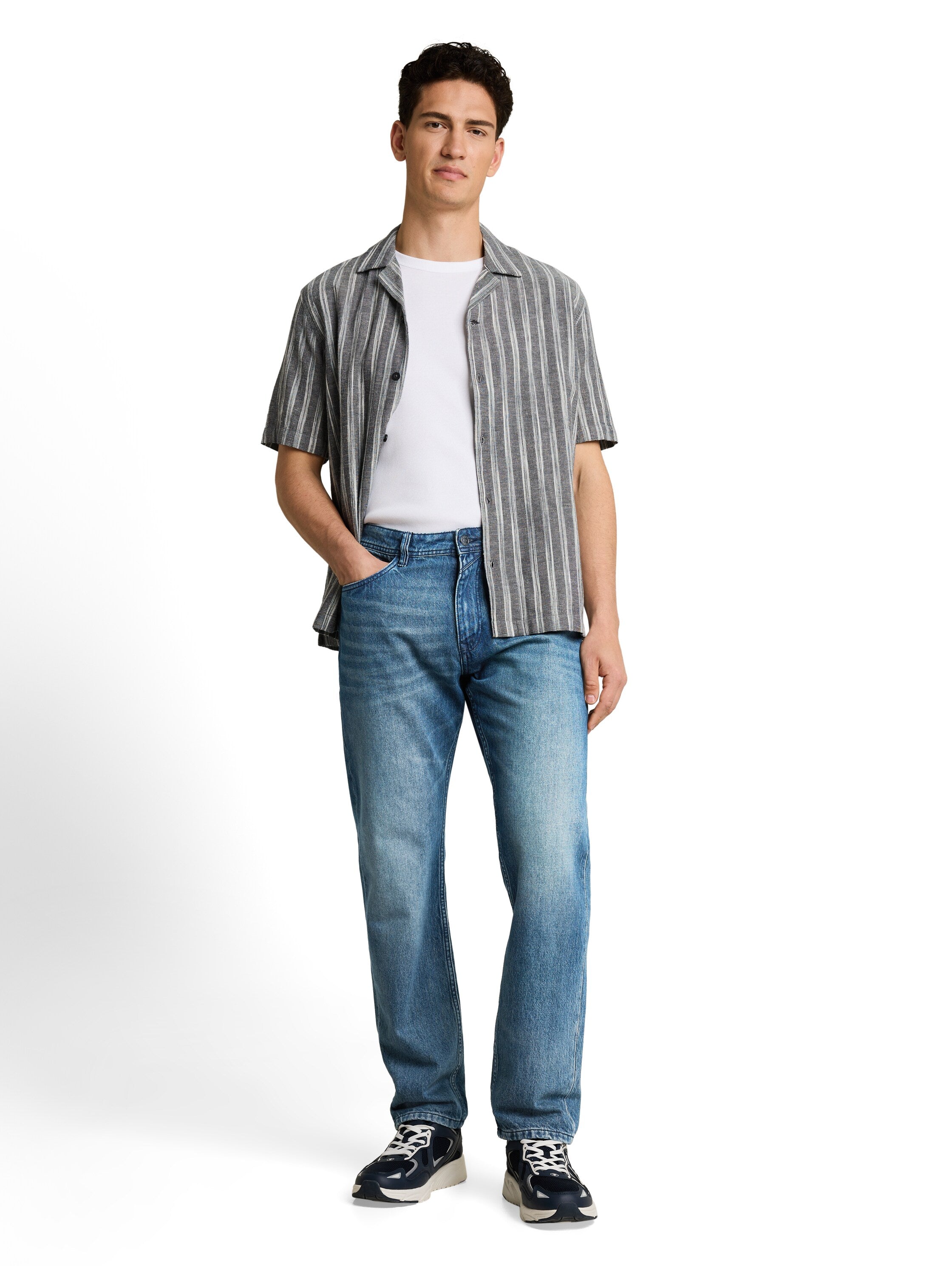 Tom Tailor denim Herren Jeans Mid Stone Wash