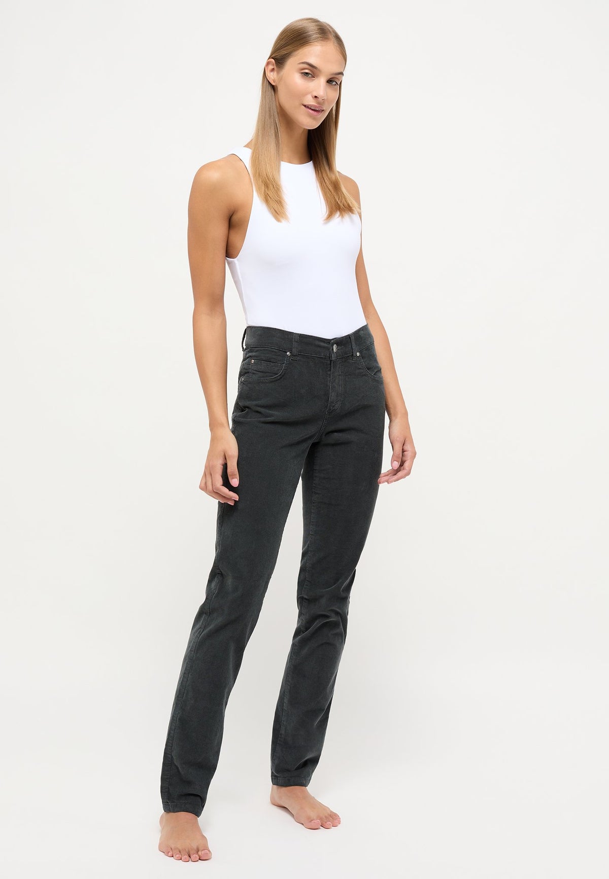 Angels Damen Hosen Anthracite