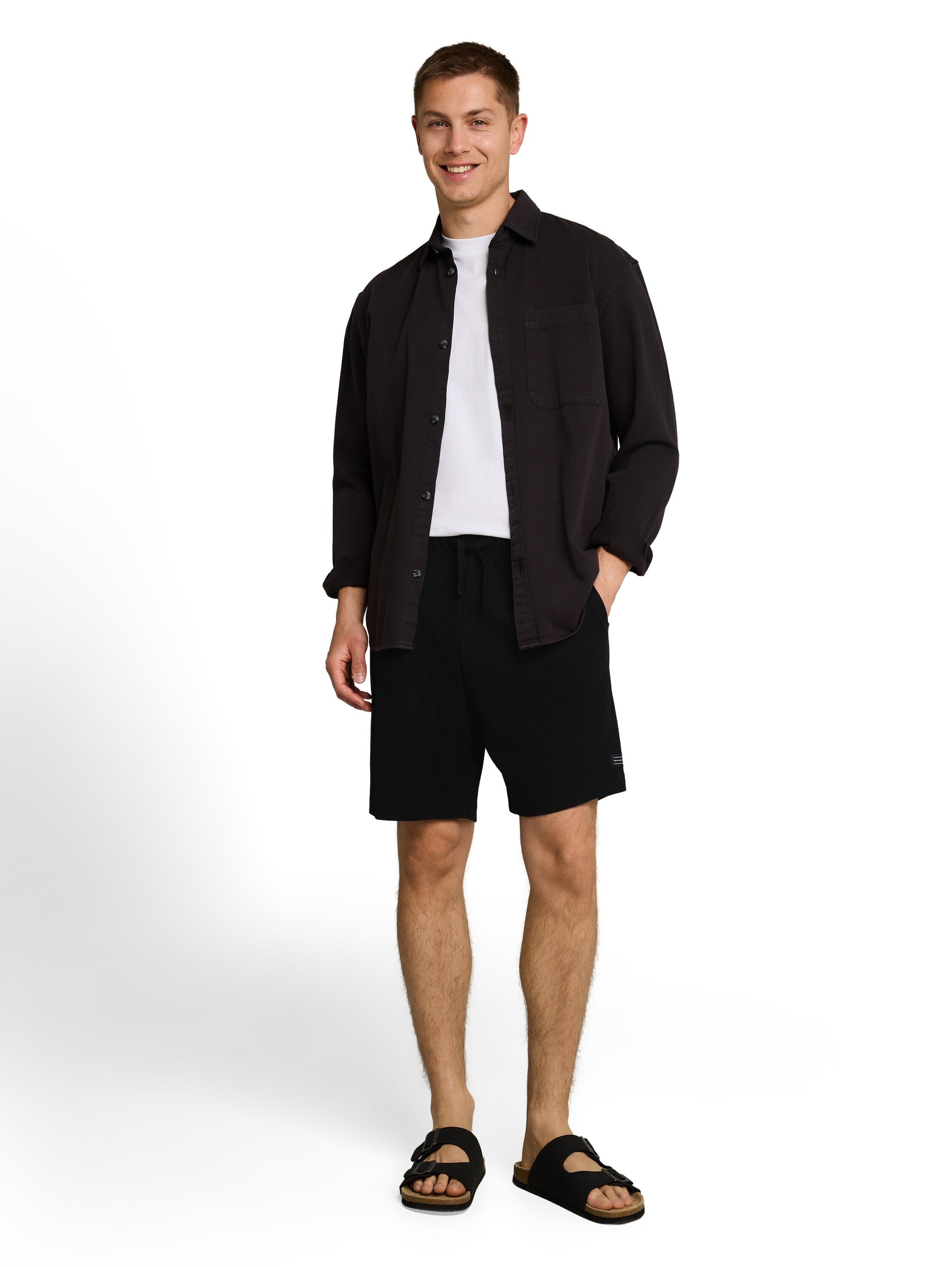 Tom Tailor denim Herren Shorts Black