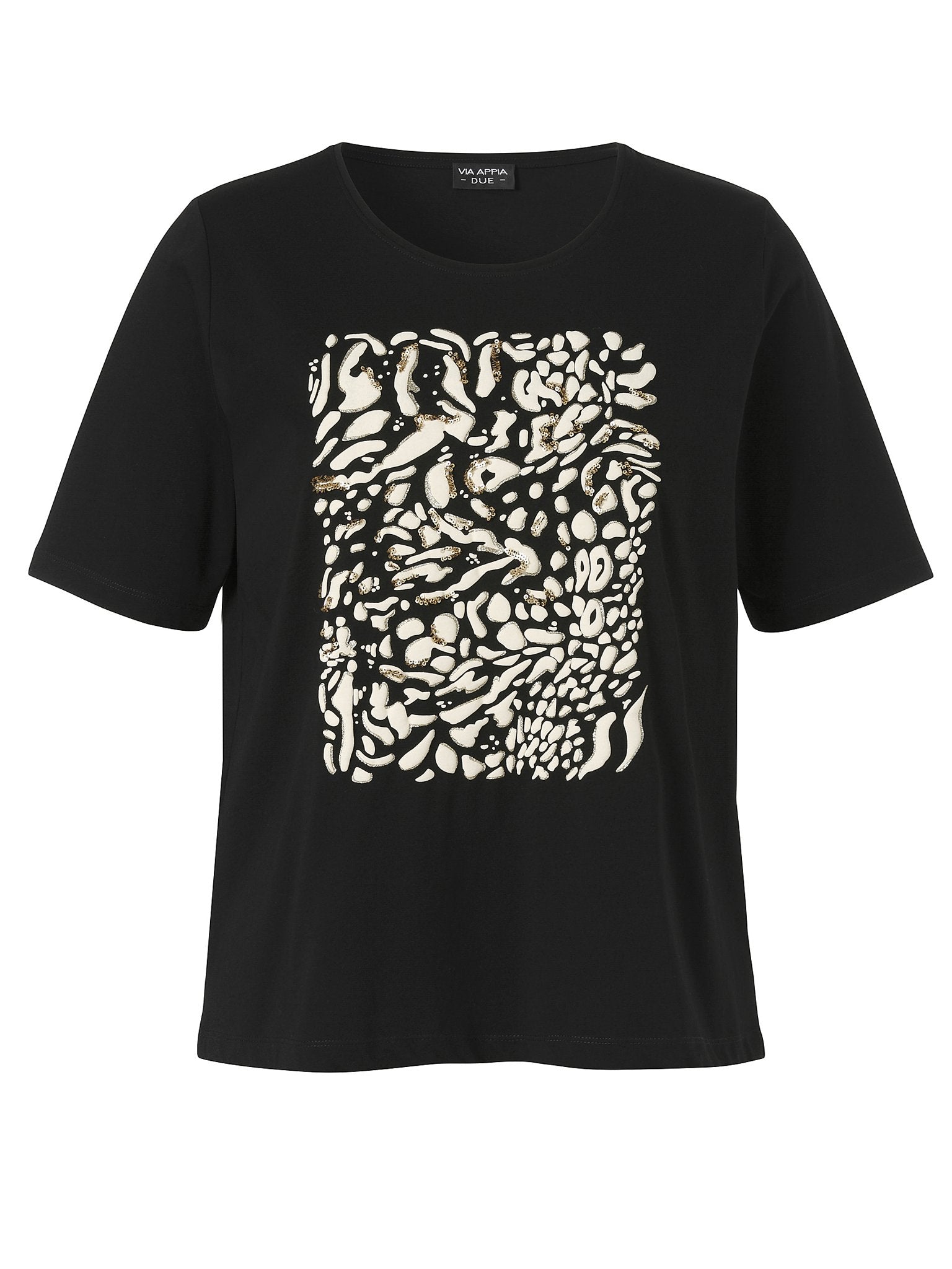 Via Appia Damen T-Shirts  Schwarz Mul