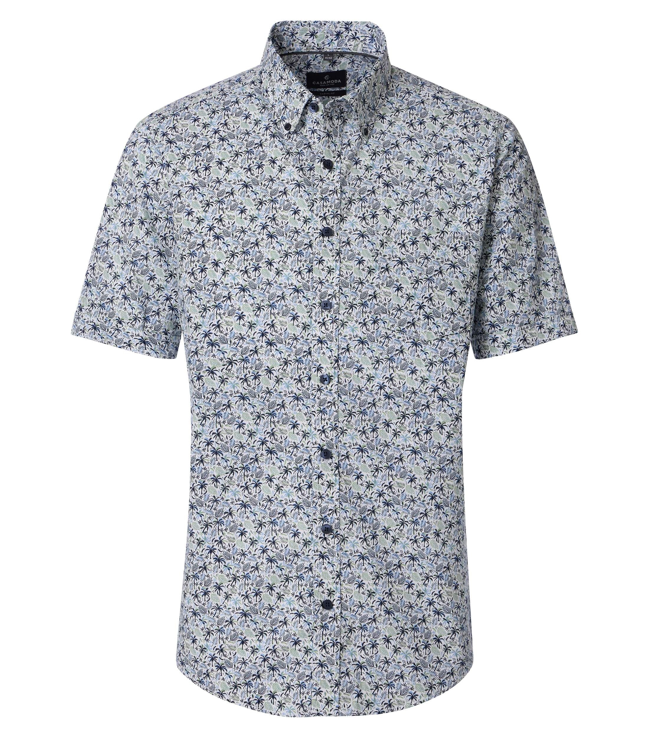 Casa Moda Herren Hemden kurz  Blau