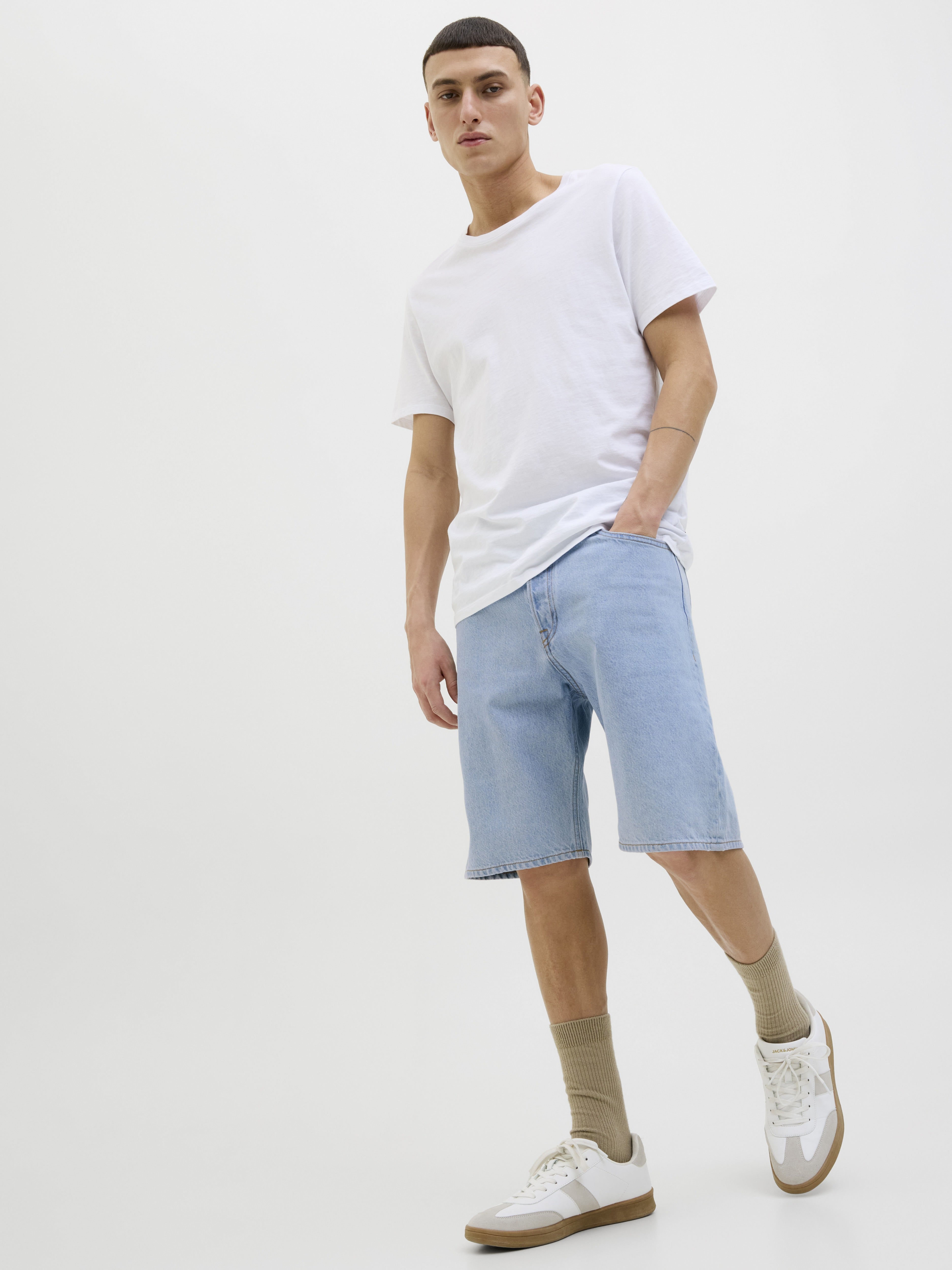 Jack & Jones Herren Shorts Blue Denim/Sbd