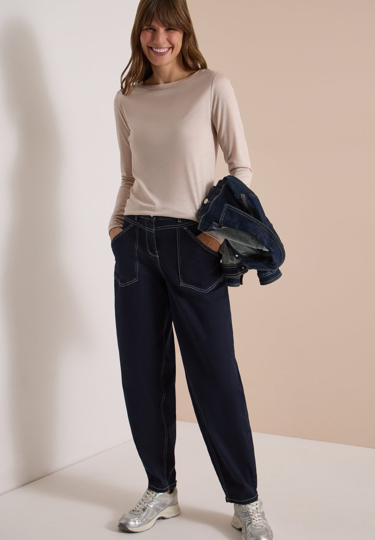 Cecil Damen Hosen  Rinsed Wa