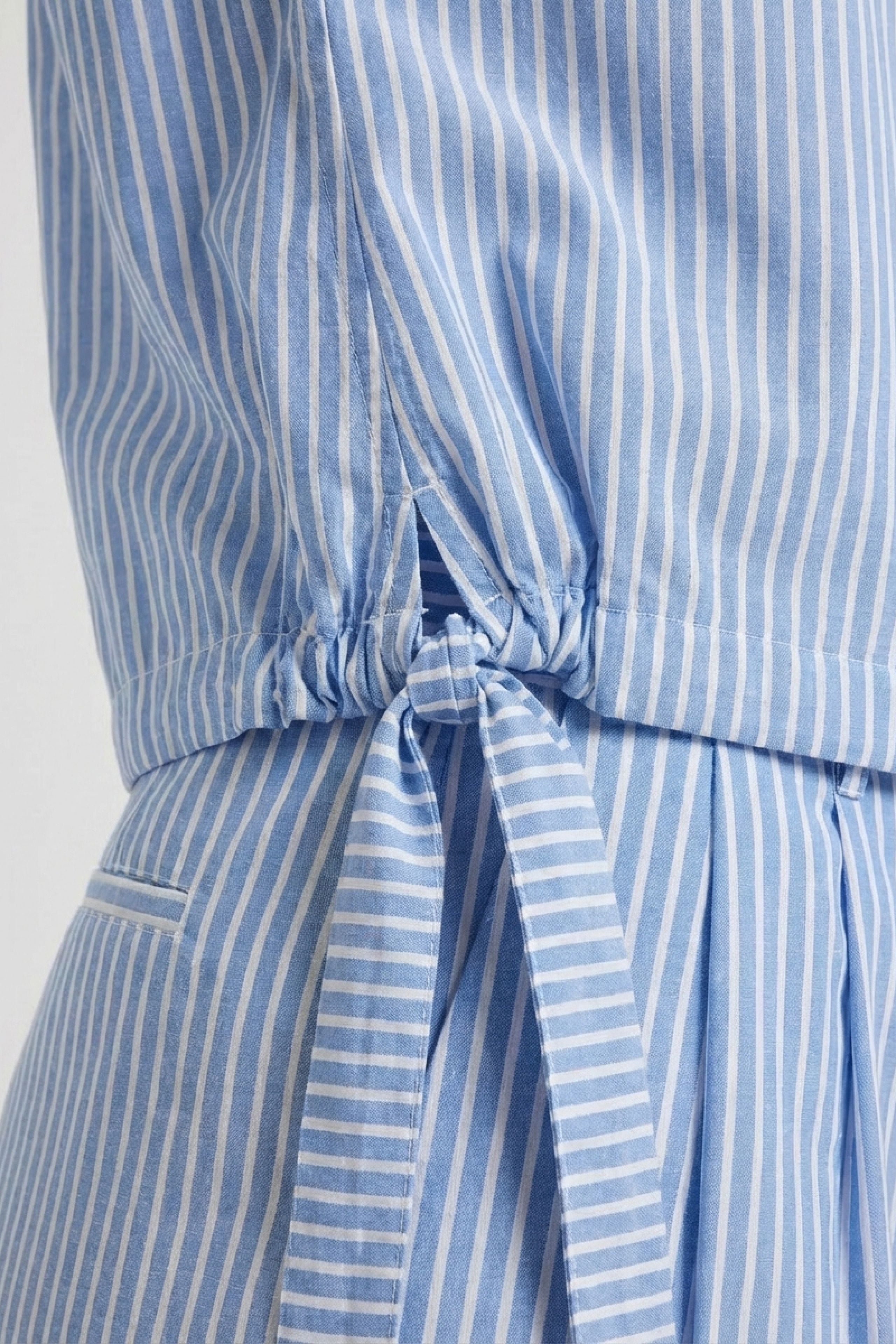 Oui Damen Blusen  Lt Blue Wh