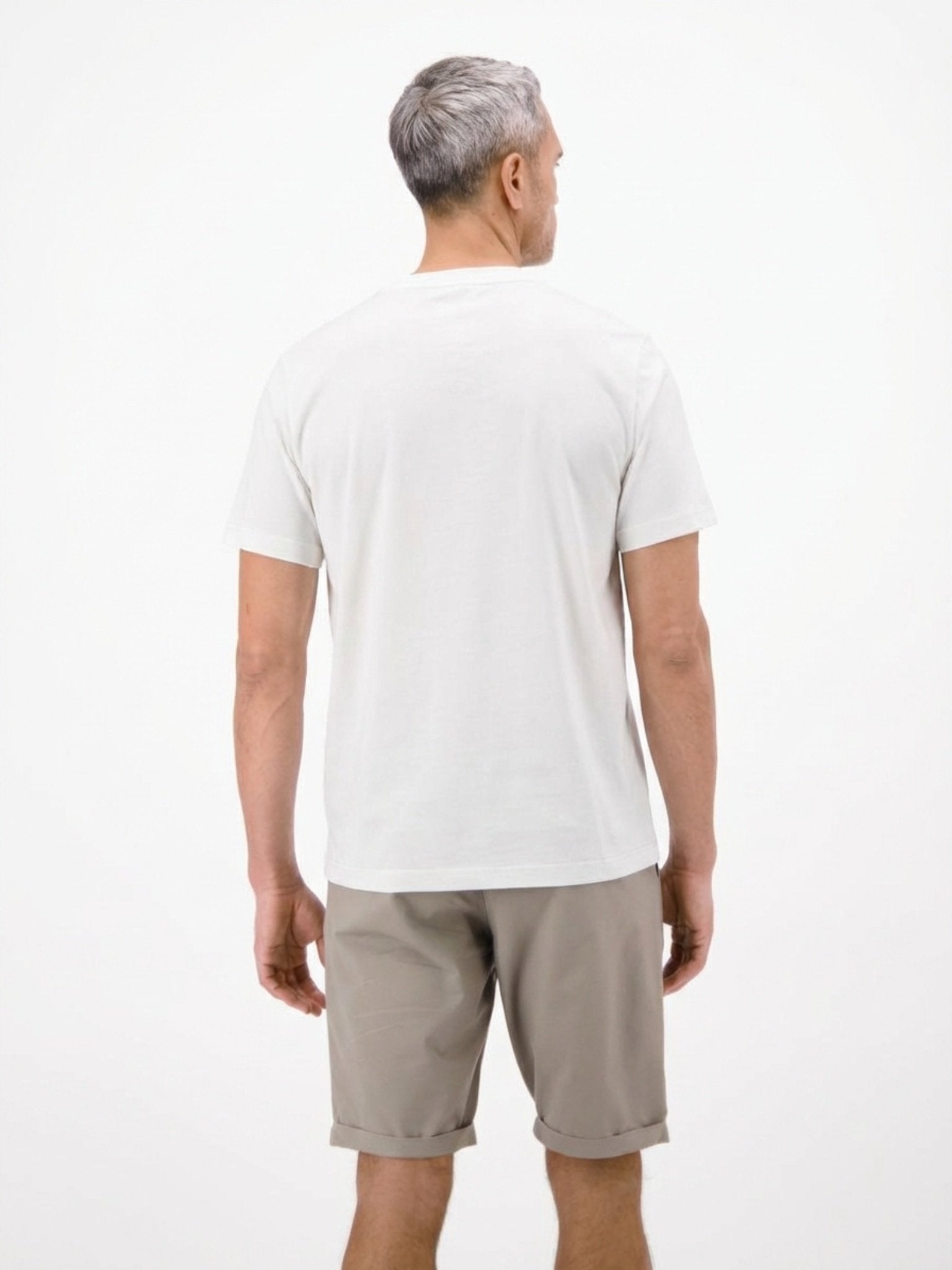 Lerros Herren T-Shirts kurz Broken White