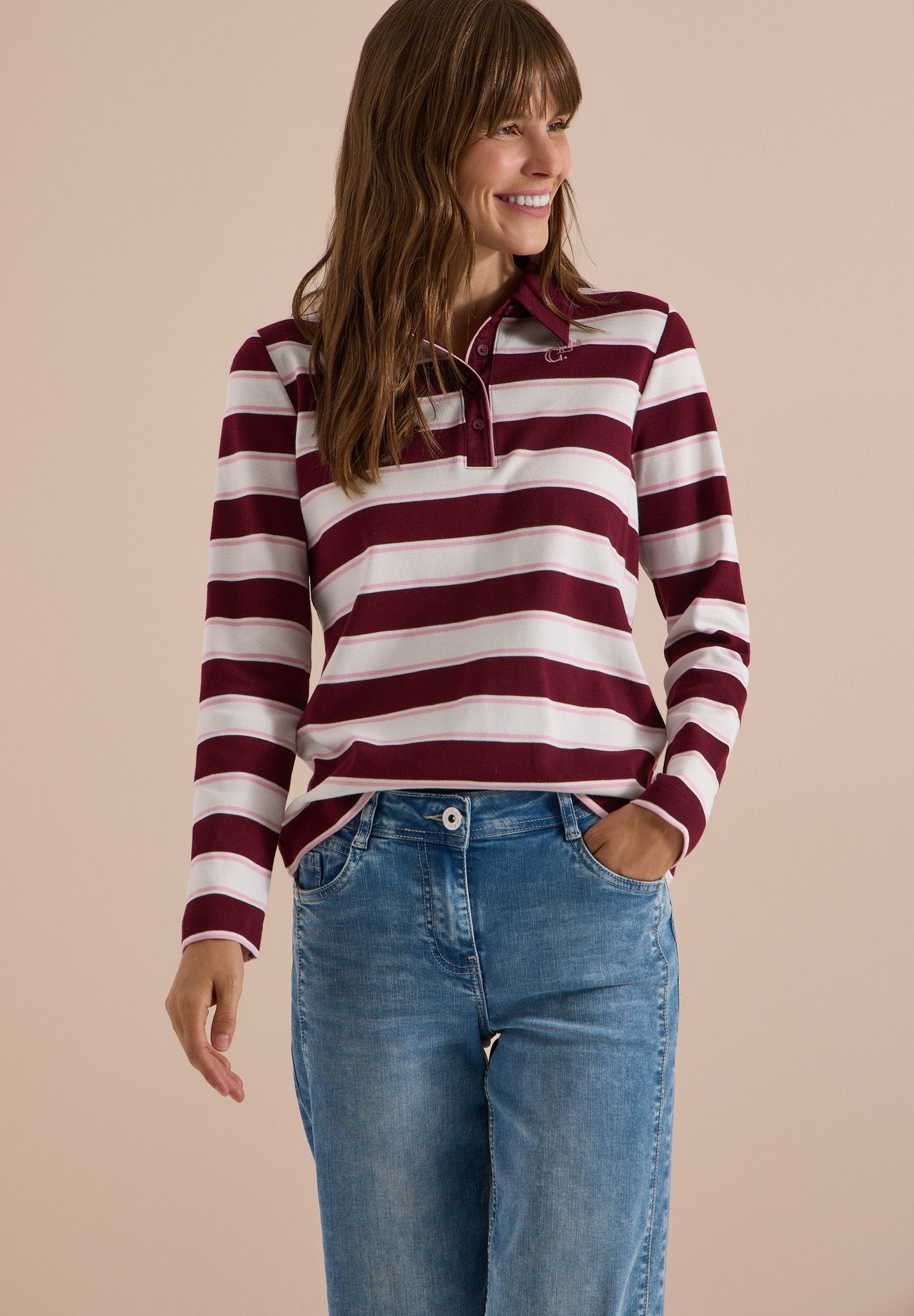 Cecil Damen T-Shirts  Red Wine