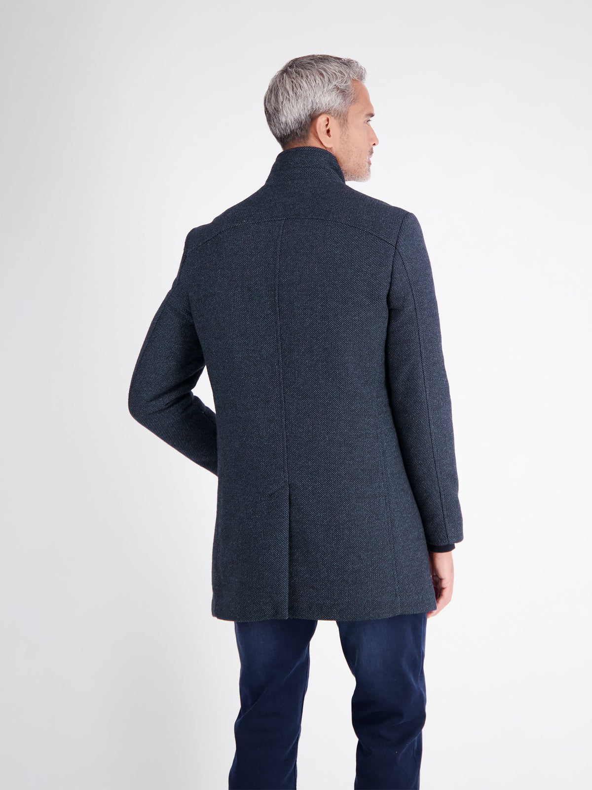 Lerros Herren Mantel Classic Navy