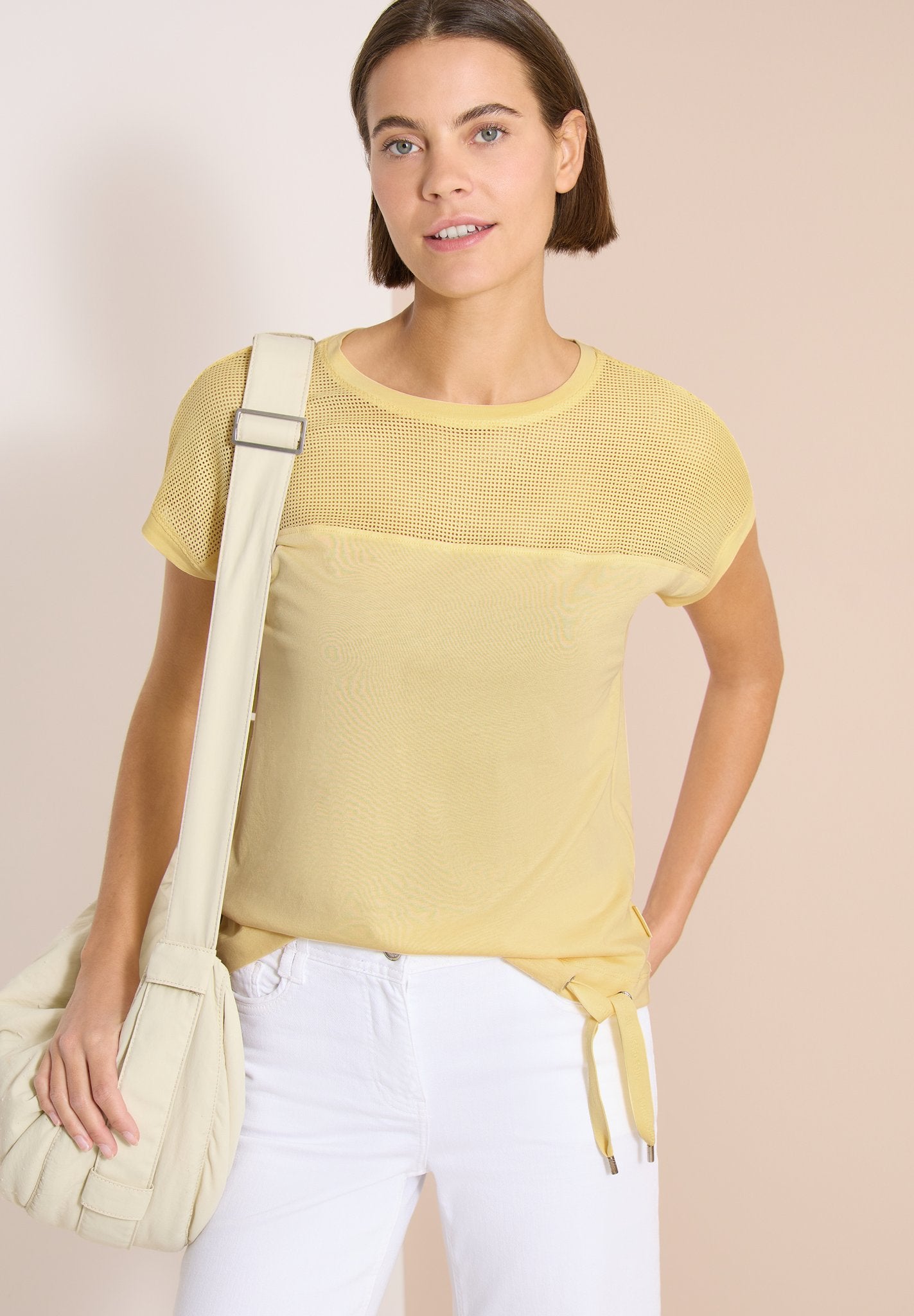 Cecil Damen T-Shirts  Buttermil