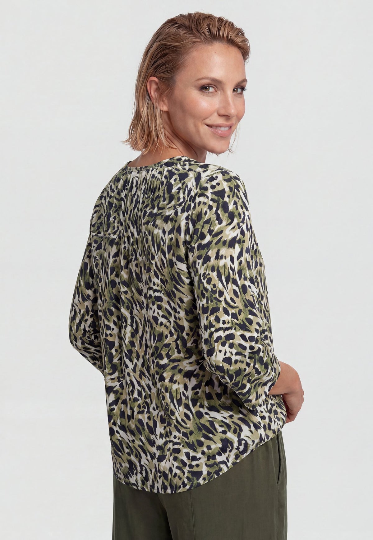 Olsen Damen T-Shirts  Moss Gree
