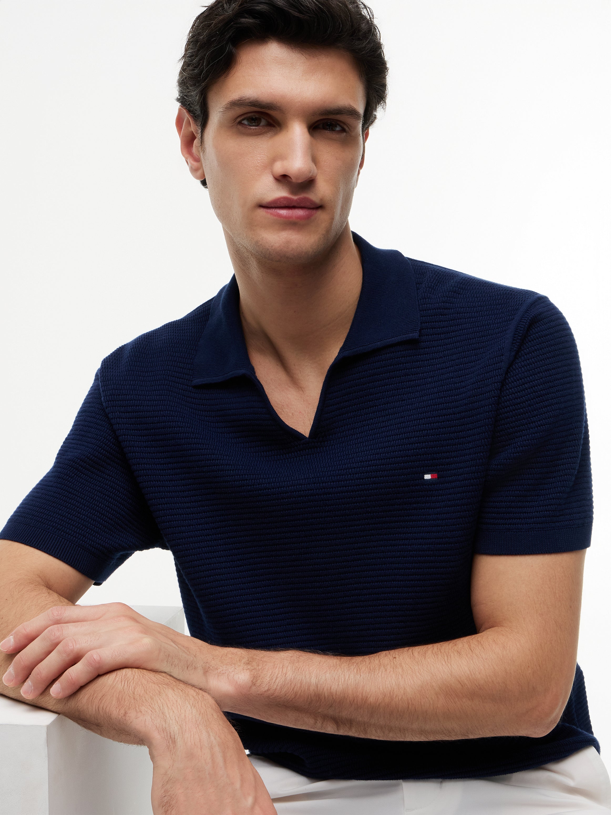 Tommy Hilfiger Herren Pullover Dcc Blue