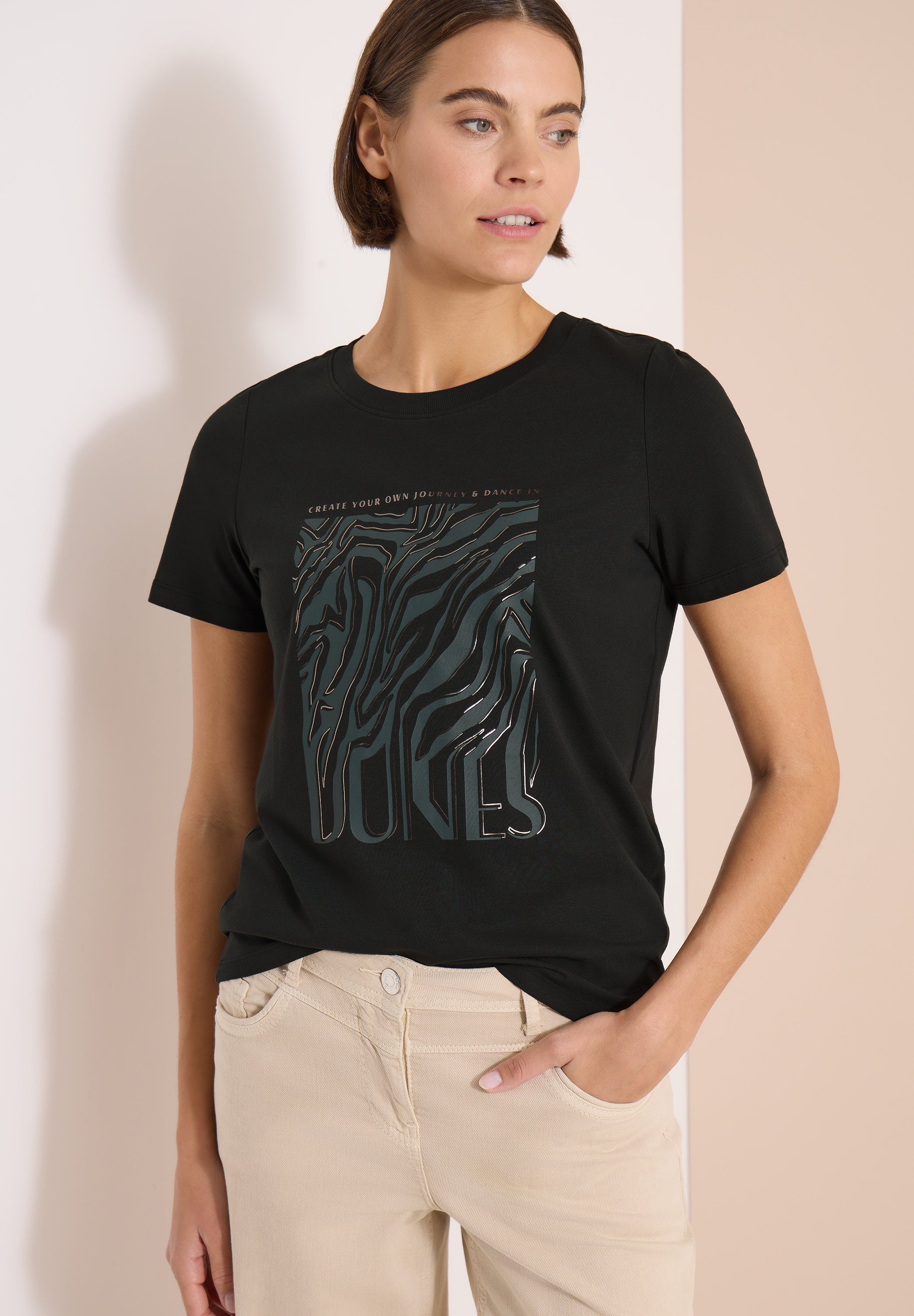 Cecil Damen T-Shirts Palm Bree