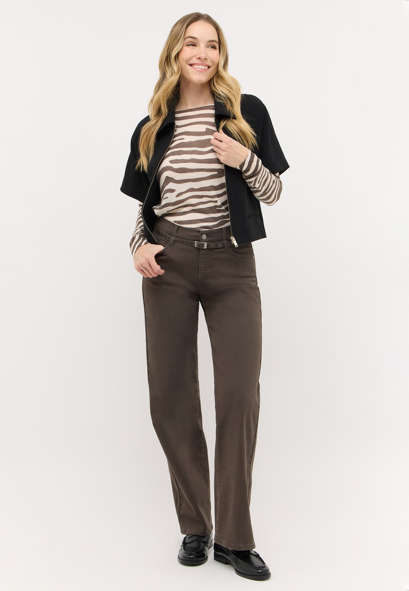Angels Damen Jeans  Chocolate