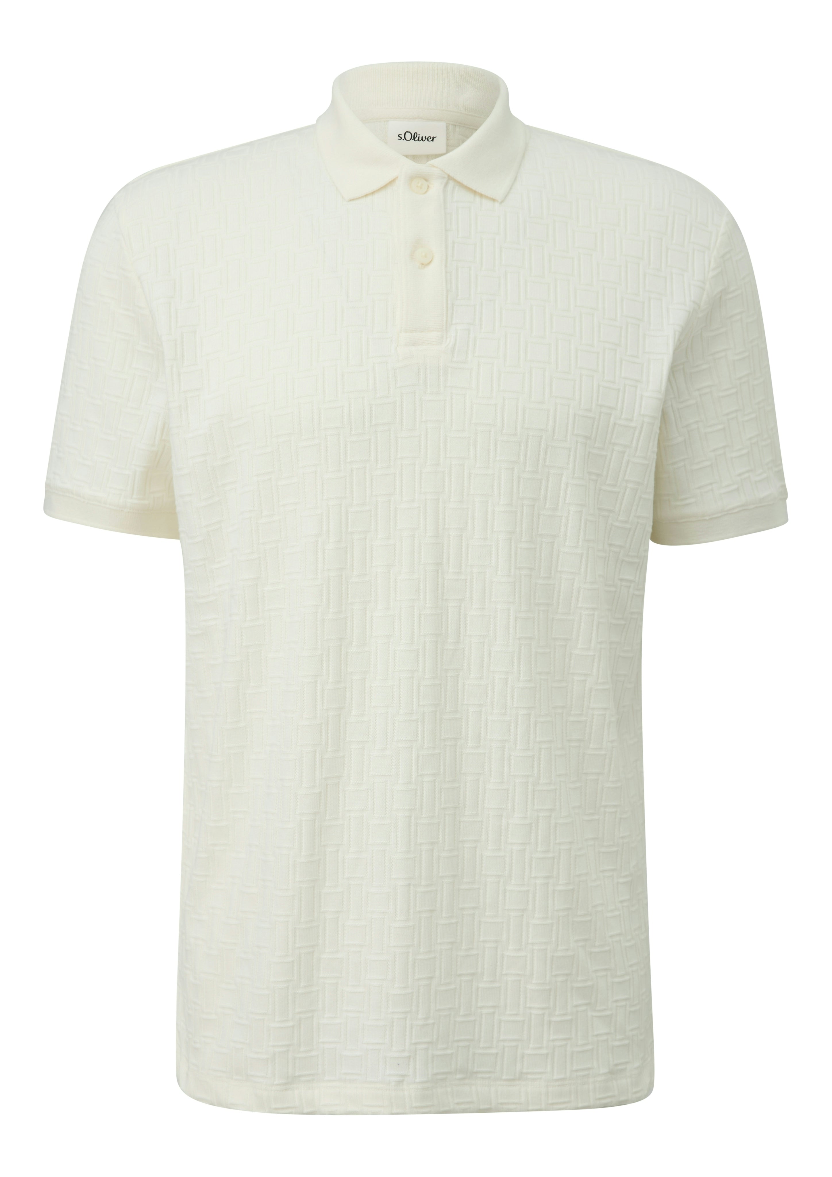 S. Oliver red Herren Polo-Shirts White