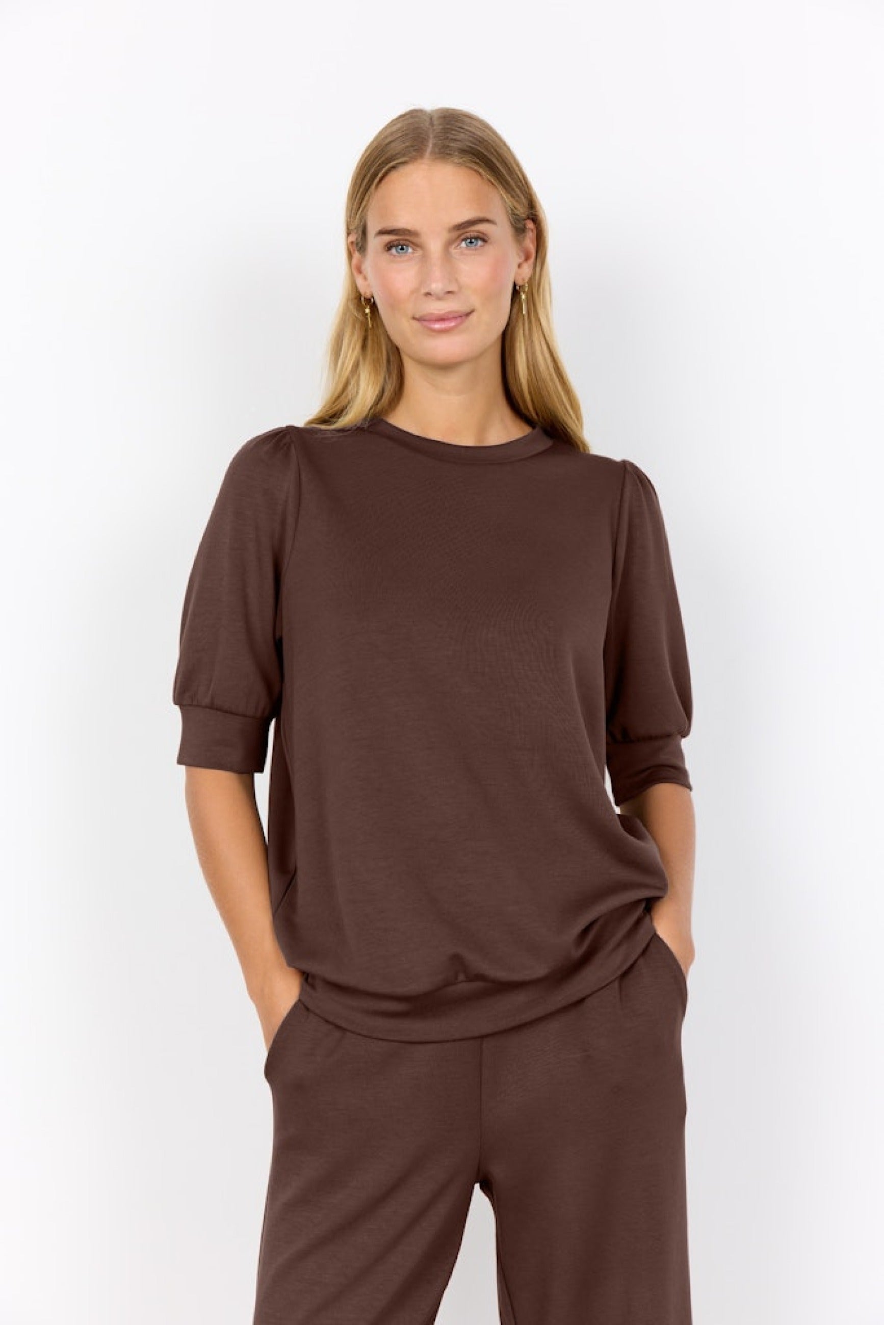 Soya Concept Damen Blusen kurz Hot Fudge