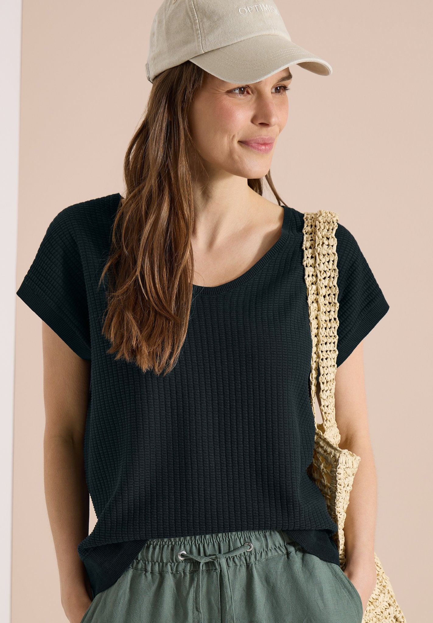 Cecil Damen Pullover Palm Bree