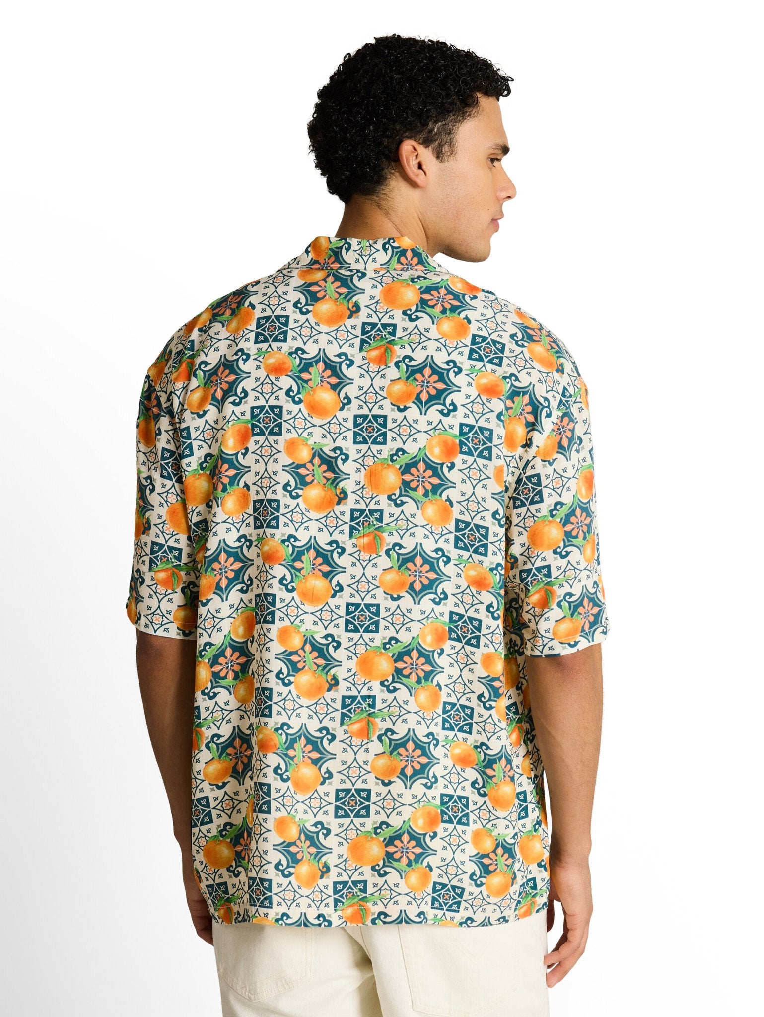 Tom Tailor denim Herren Hemden kurz Colorful Fruit