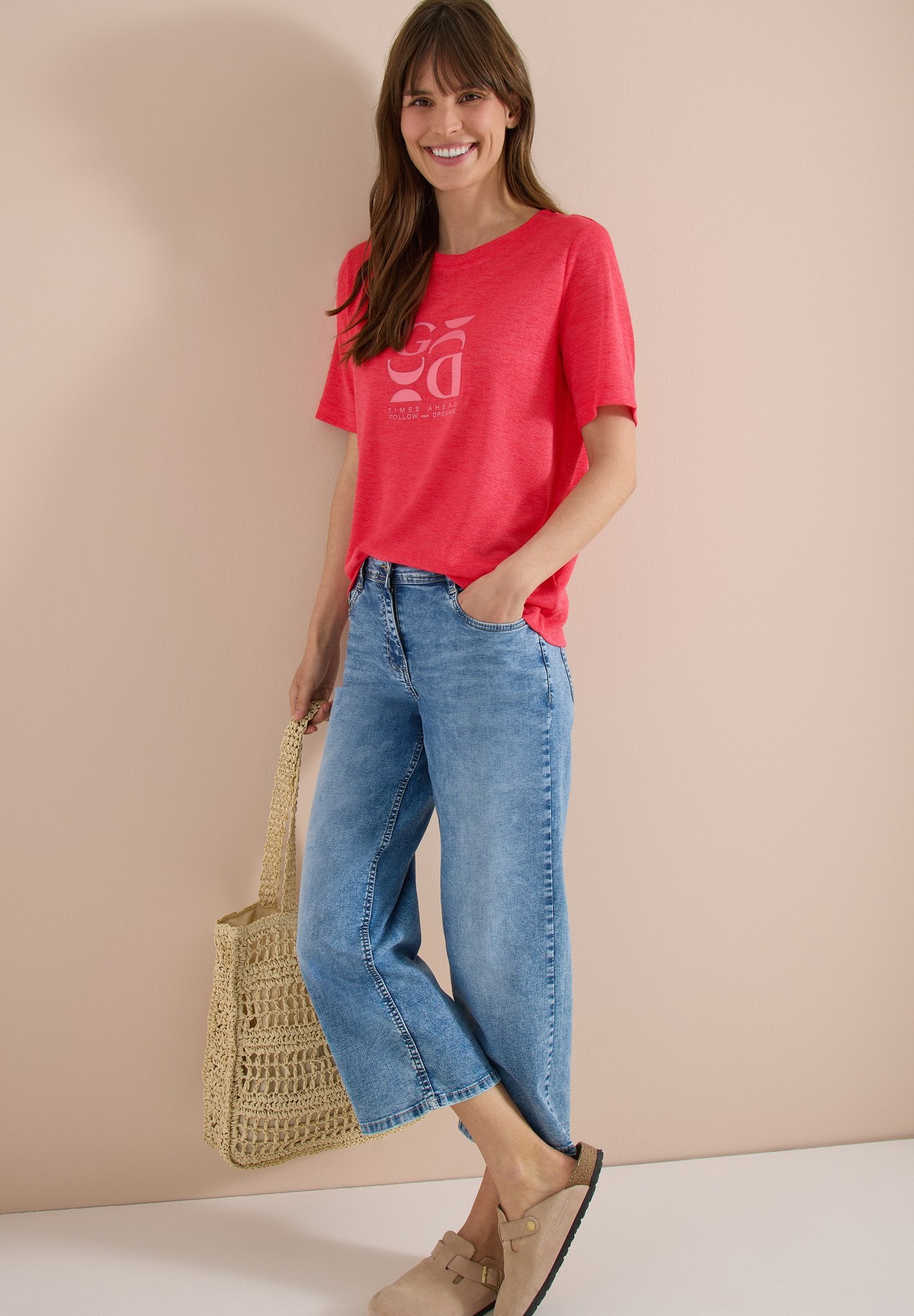 Cecil Damen T-Shirts  Fresh Red