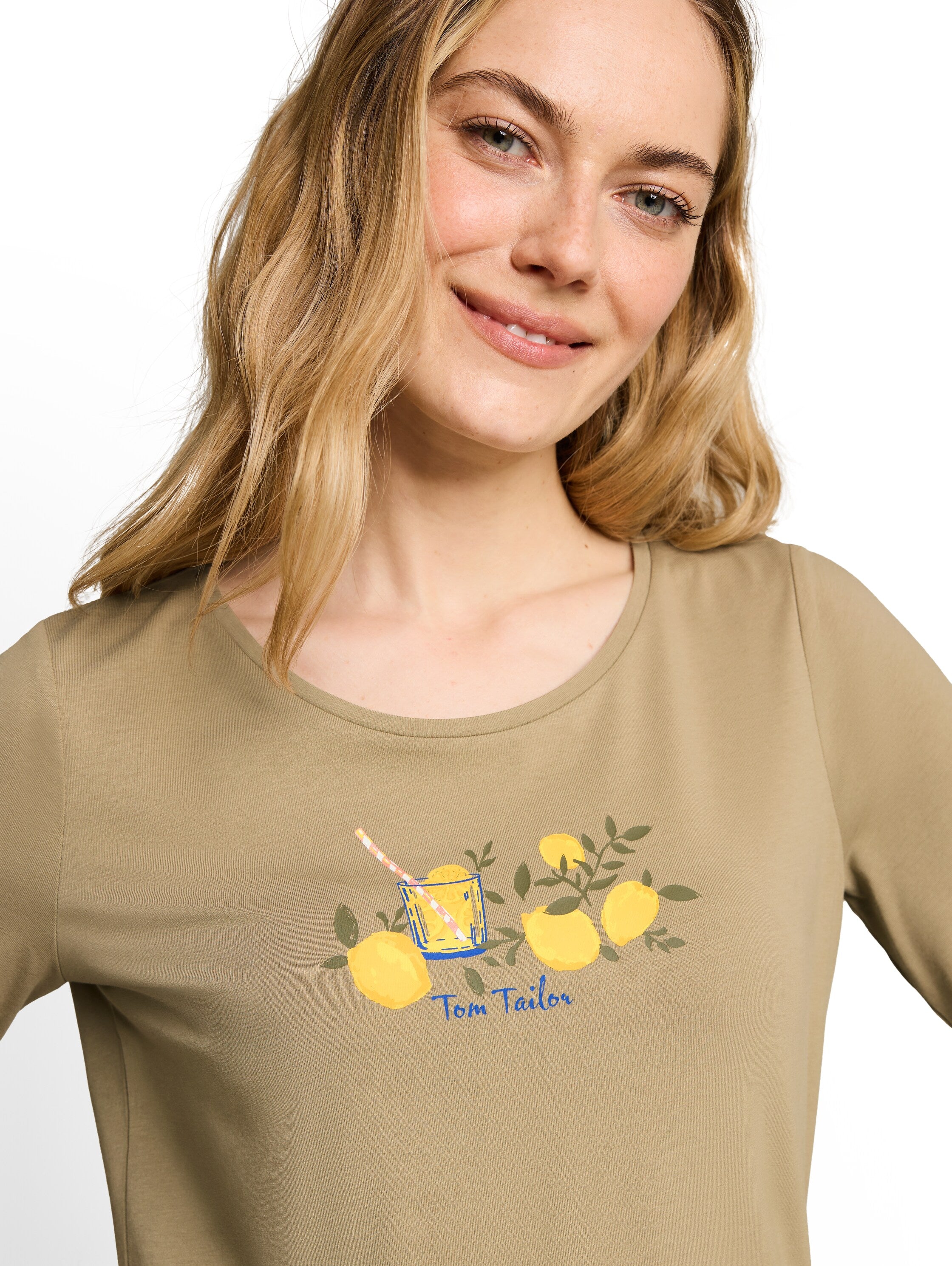 Tom Tailor Damen T-Shirts Silver Olive