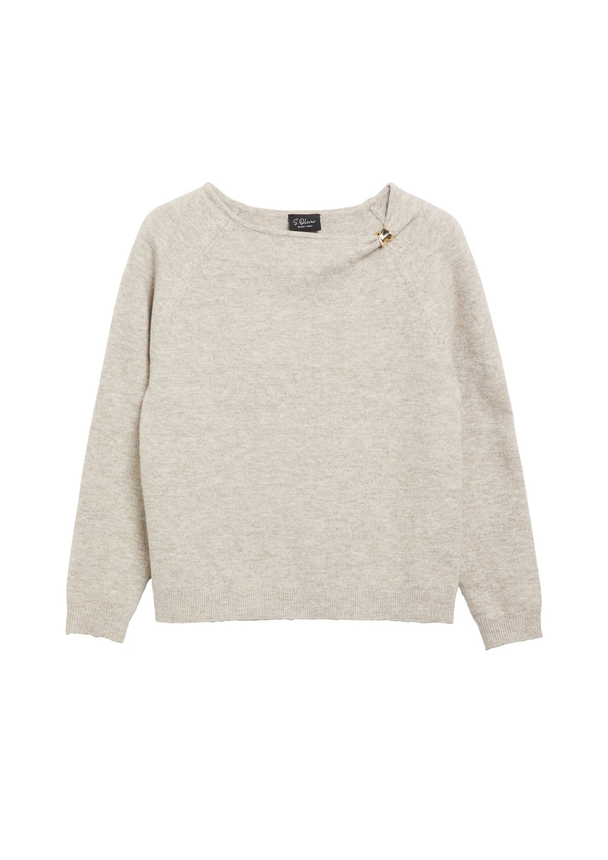 S. Oliver black Damen Pullover W Grey/Black