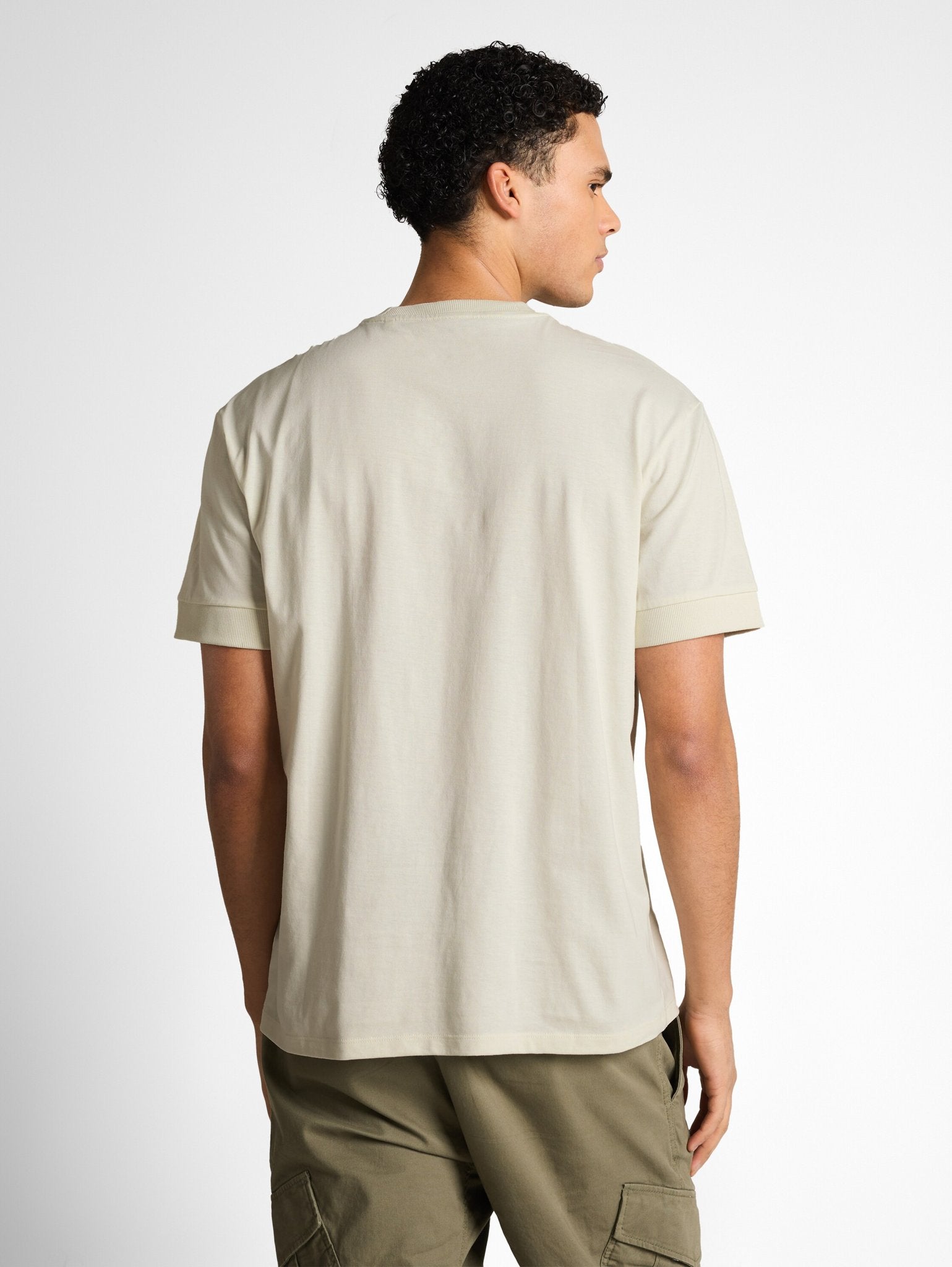 Tom Tailor denim Herren T-Shirts kurz Greyish White