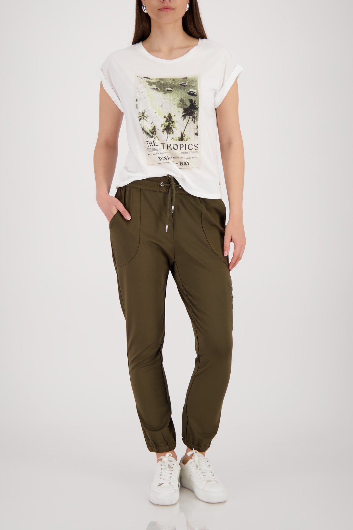 Monari Damen T-Shirts Cream