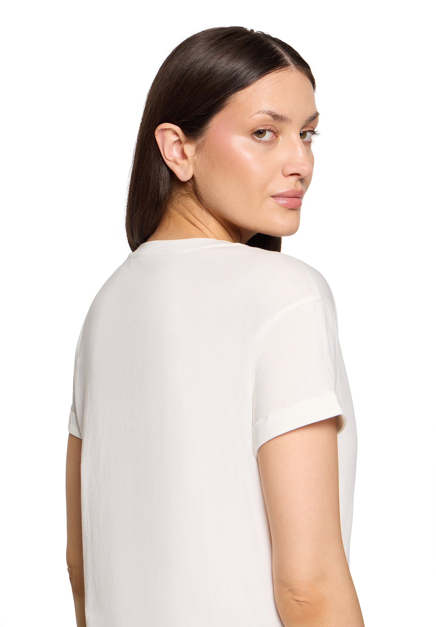 Betty & Co Damen T-Shirts Patch Cream/Bro