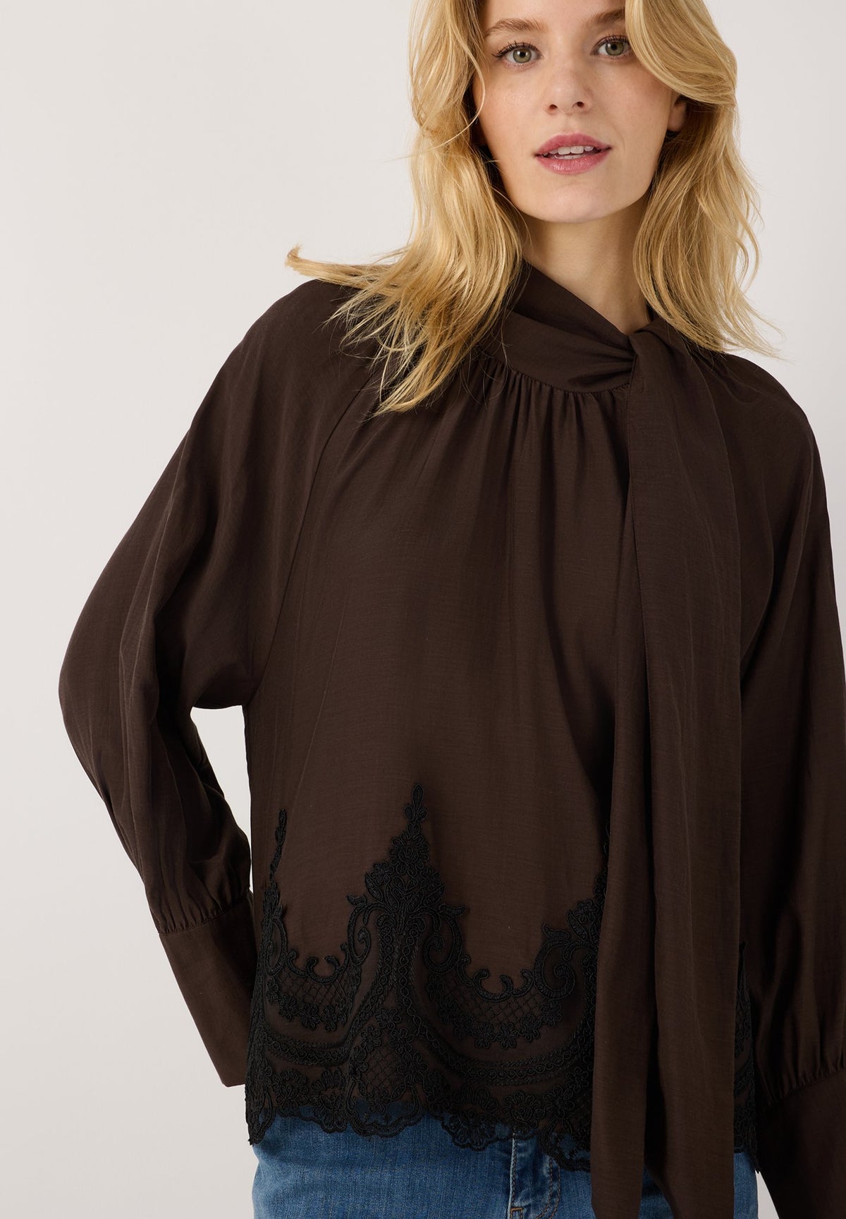 More & More Damen Blusen Espresso B