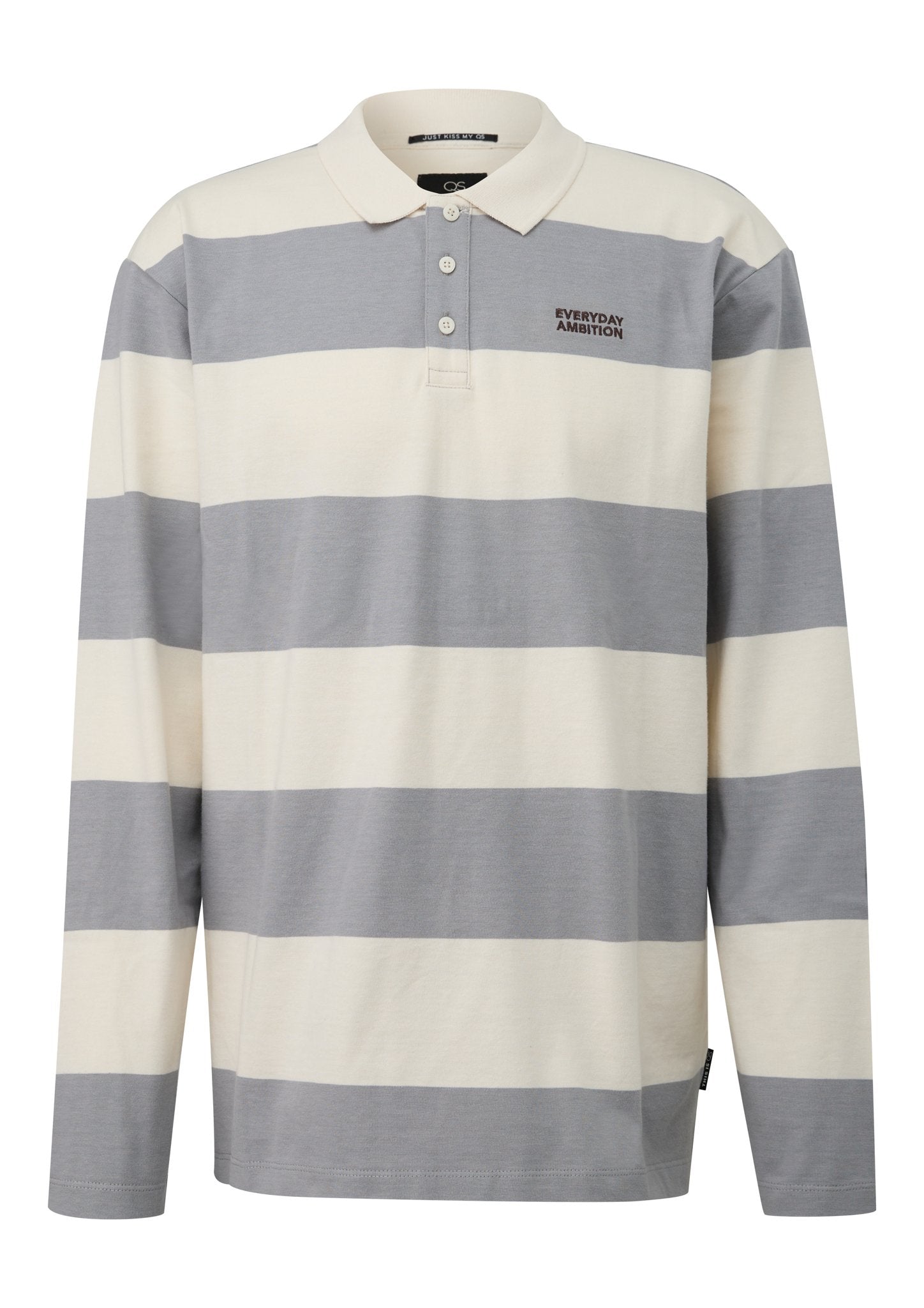 QS by S.Oliver Herren Polo-Shirts G Grey/Black