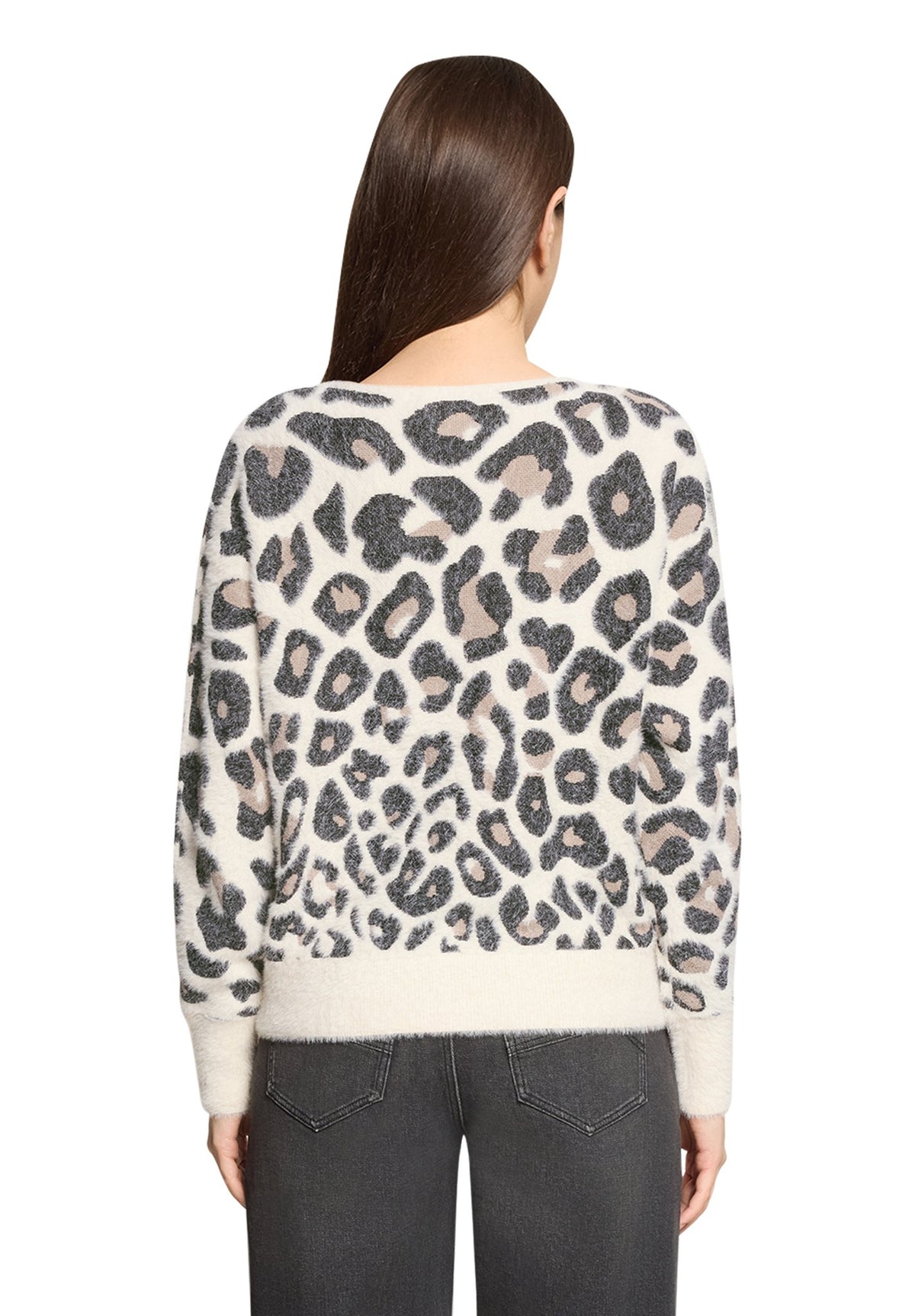 Betty & Co Damen Pullover Cream/Taupe