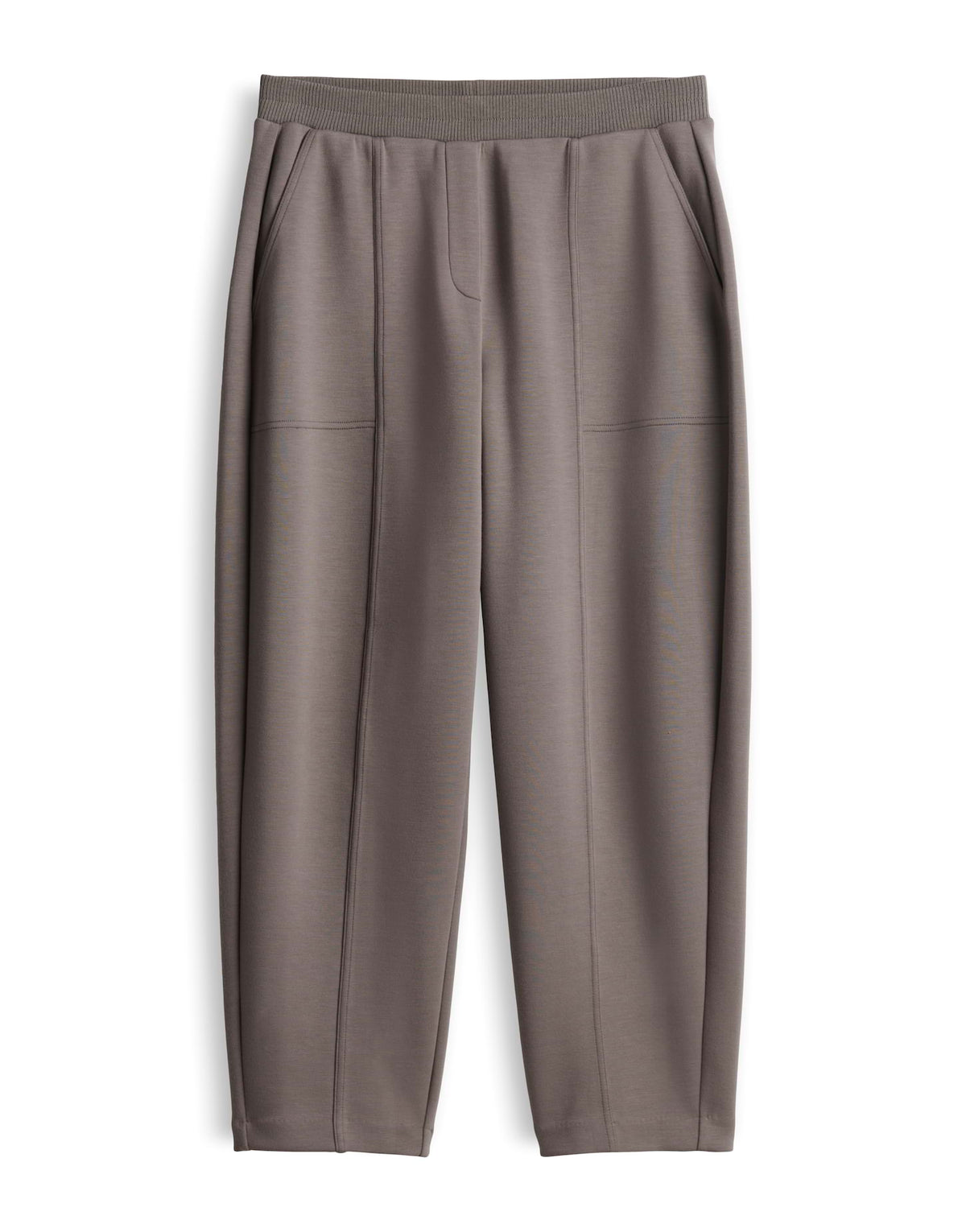 Opus Damen Hosen Warm Greige