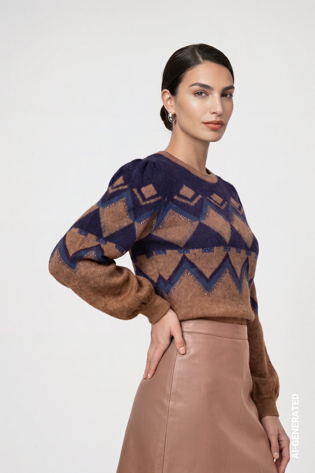 Monari Damen Pullover Tiramisu