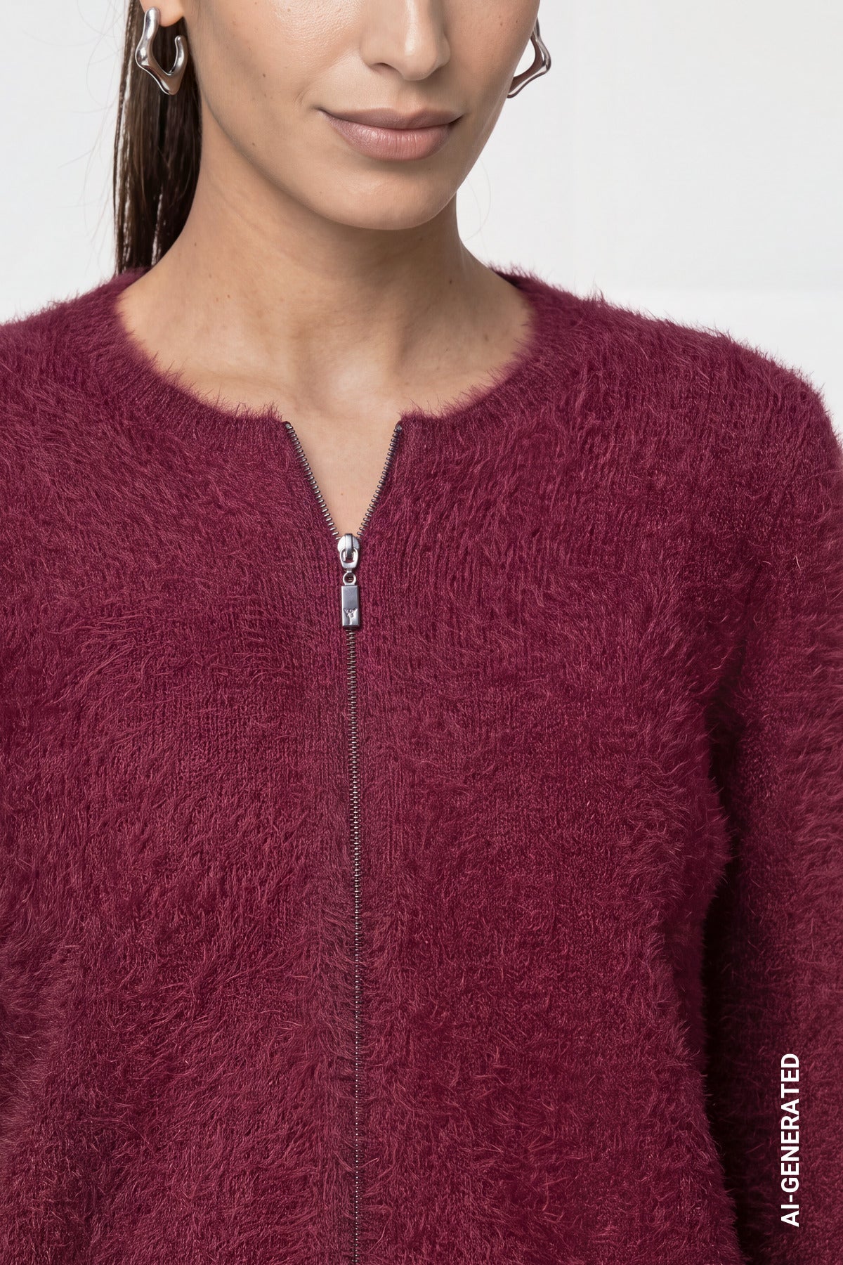 Monari Damen Strickjacken Dark Bordea