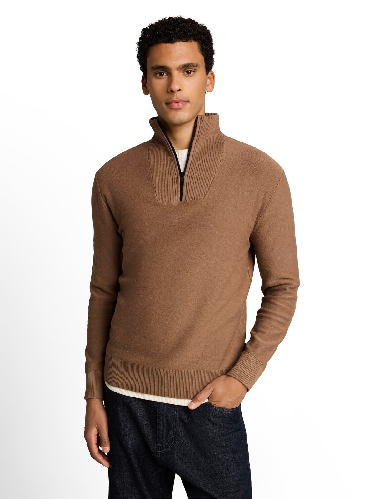 Tom Tailor denim Herren Pullover Malt Brown