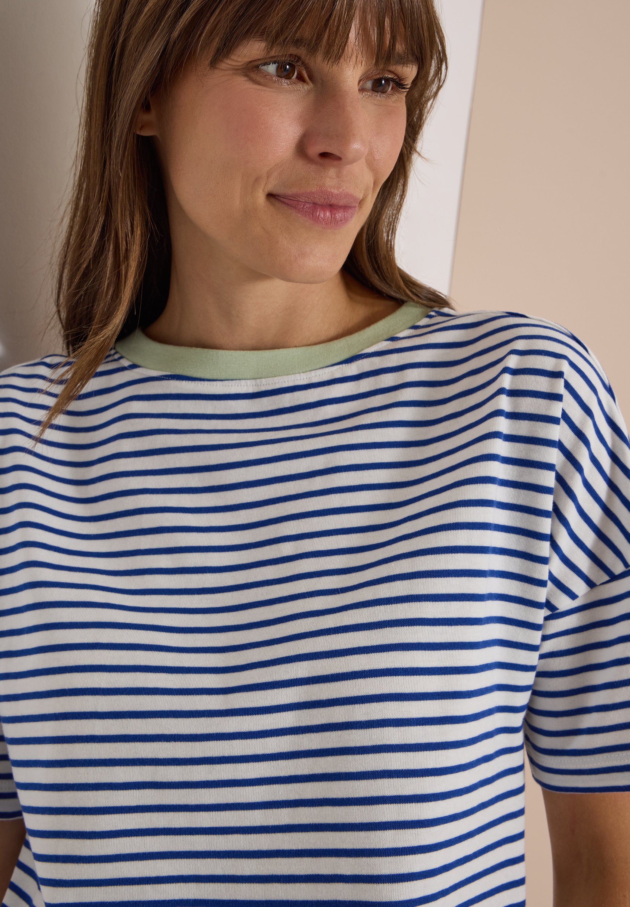 Cecil Damen T-Shirts  Deep Rive