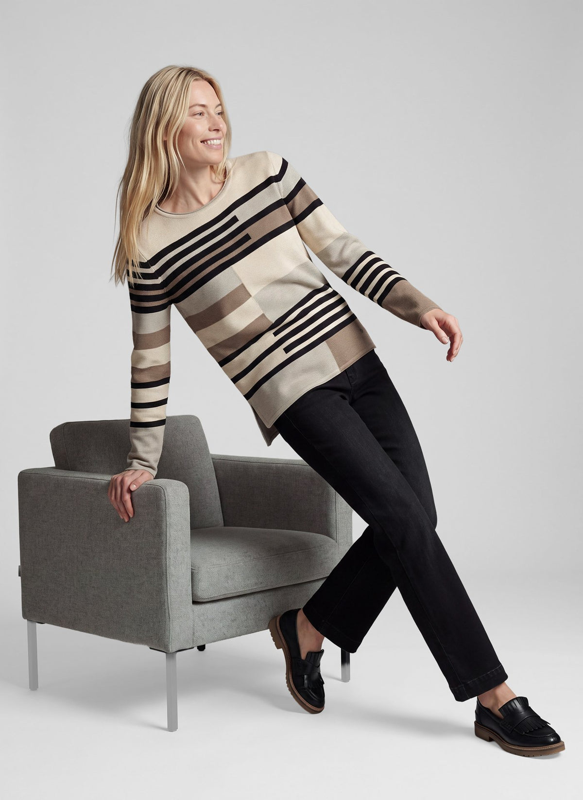 Rabe Damen Pullover Taupe