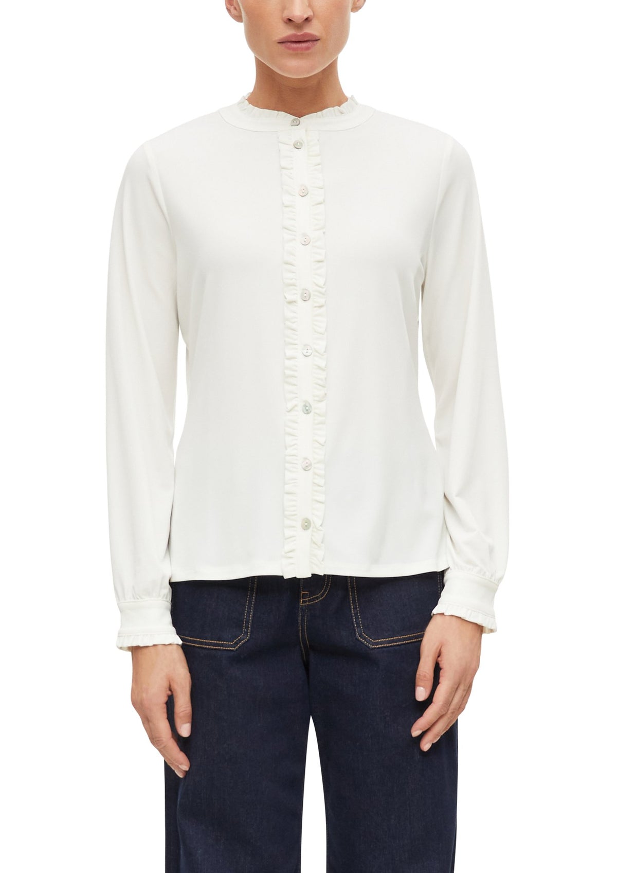 S. Oliver black Damen T-Shirts  White