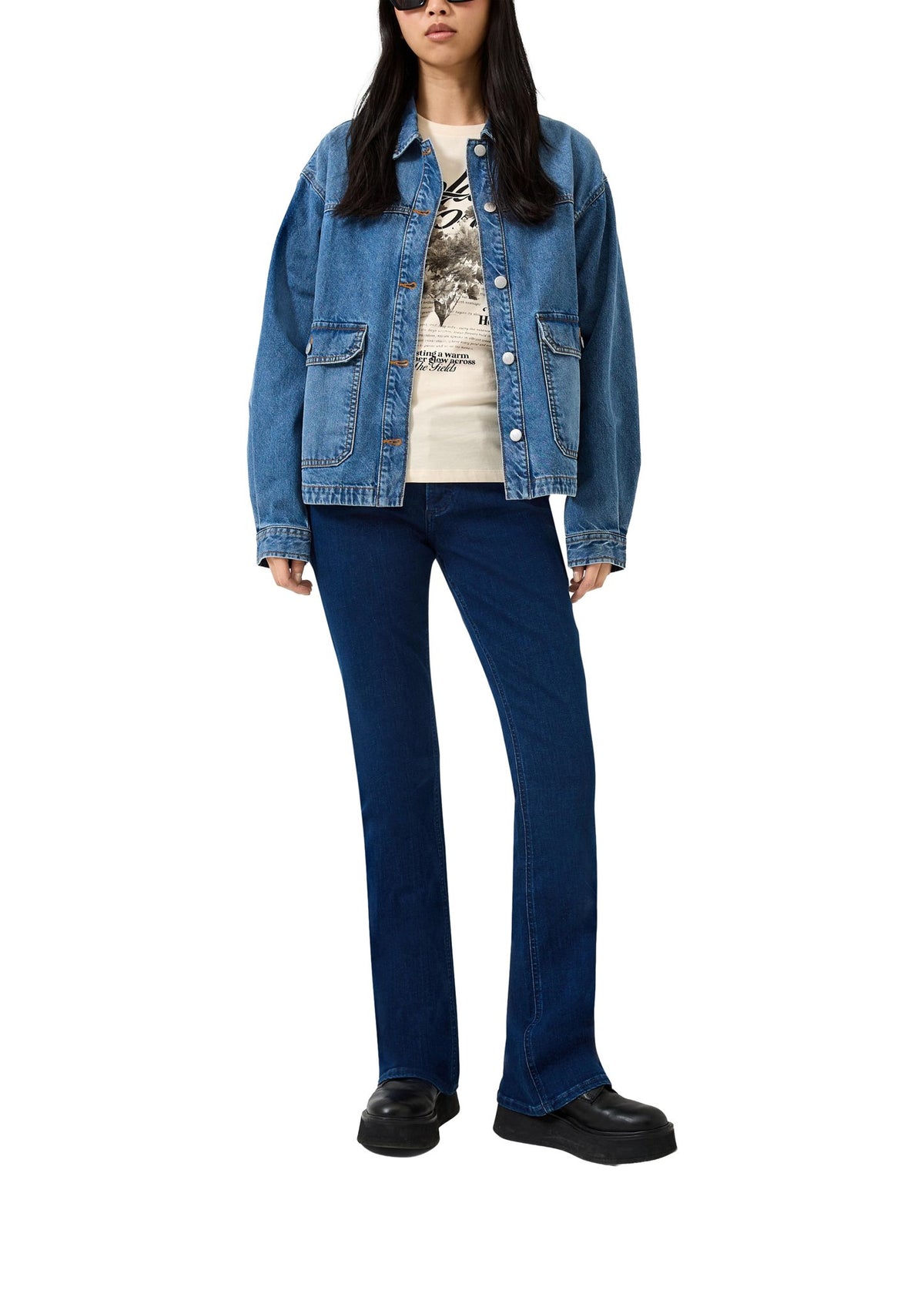 QS by S.Oliver Damen Blusen Y Blue