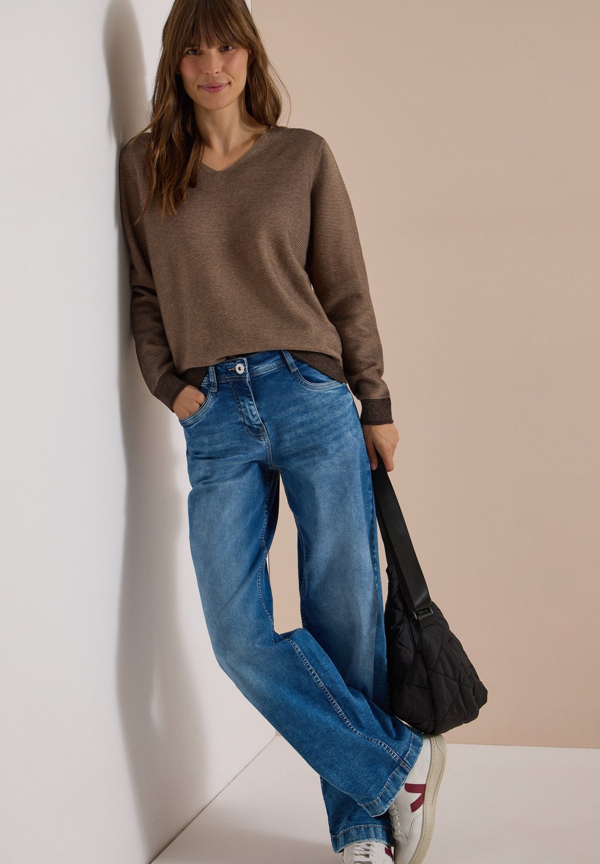 Cecil Damen Pullover Truffle B