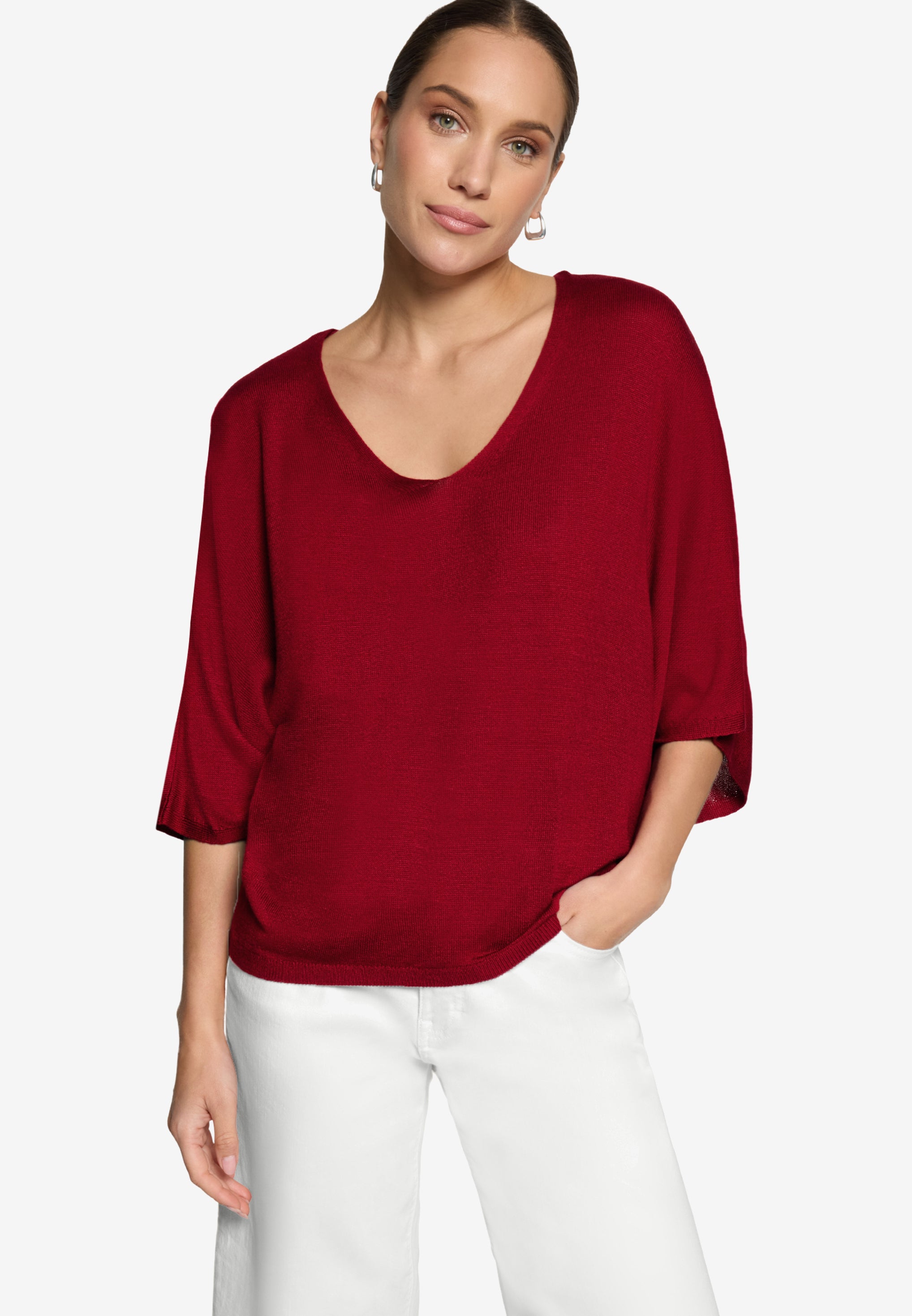 Zero Damen Pullover Candy Red
