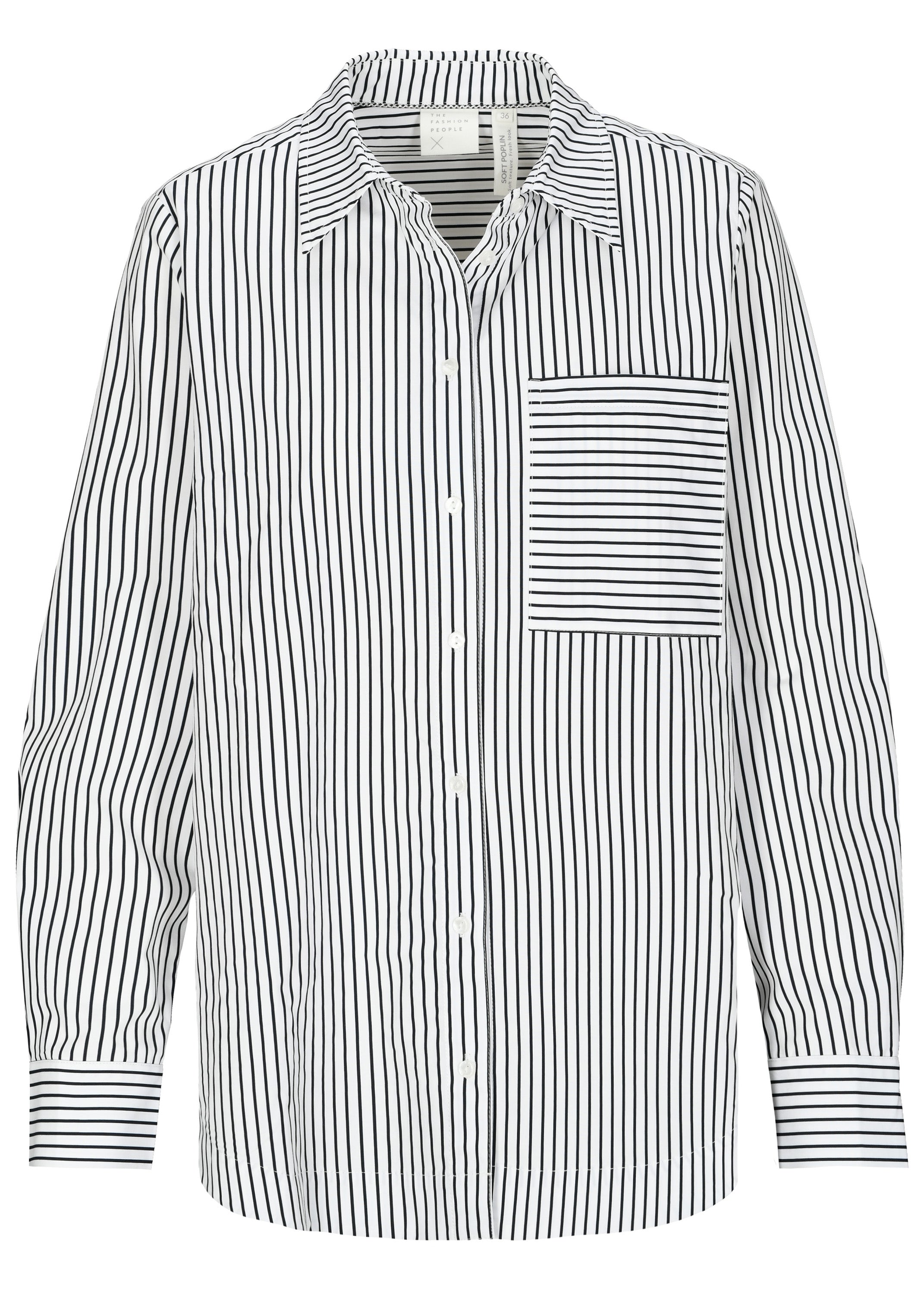 Fashion People Damen Blusen Night Blue Stri