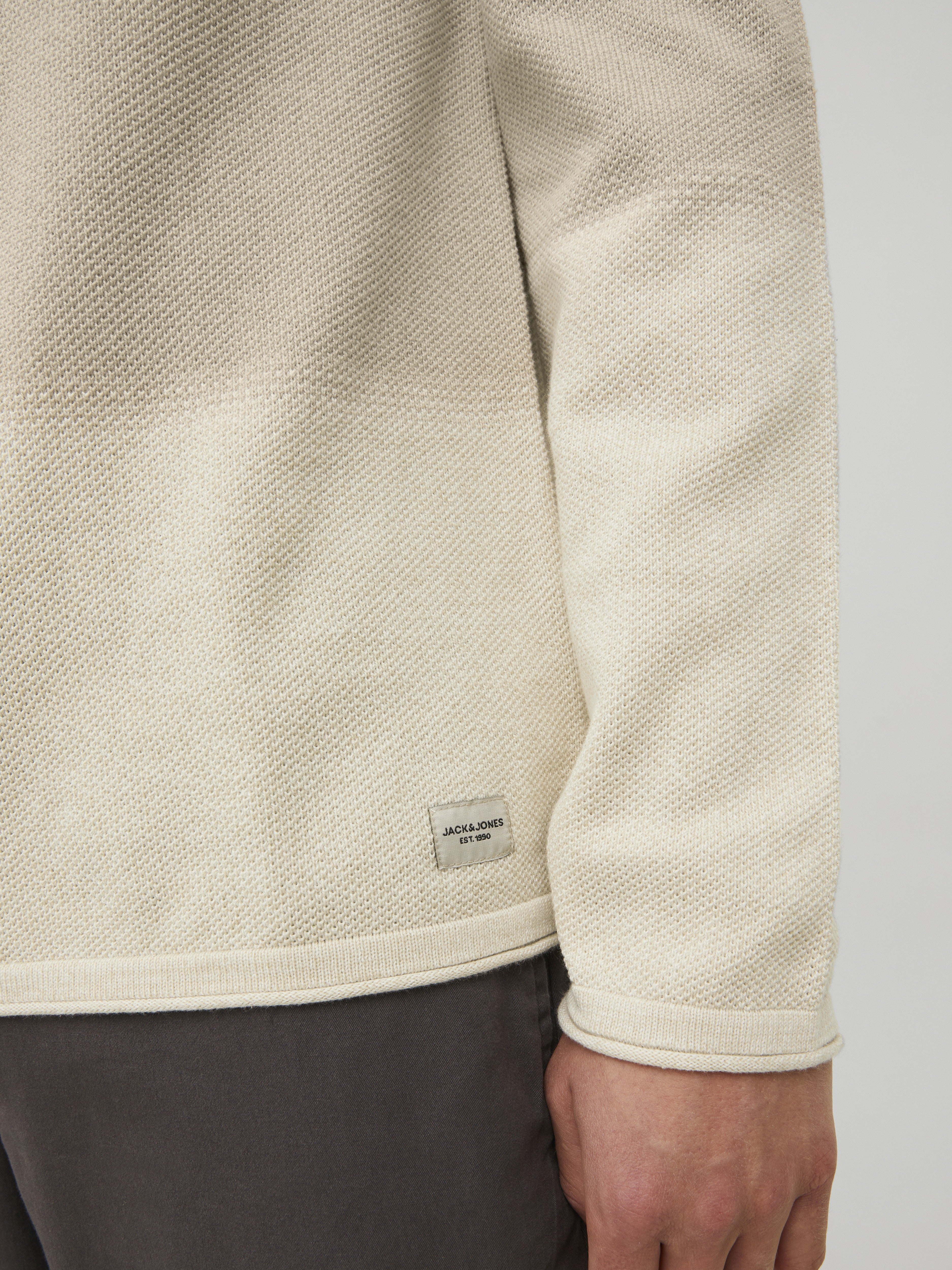 Jack & Jones Herren Pullover Oatmeal/Gradien