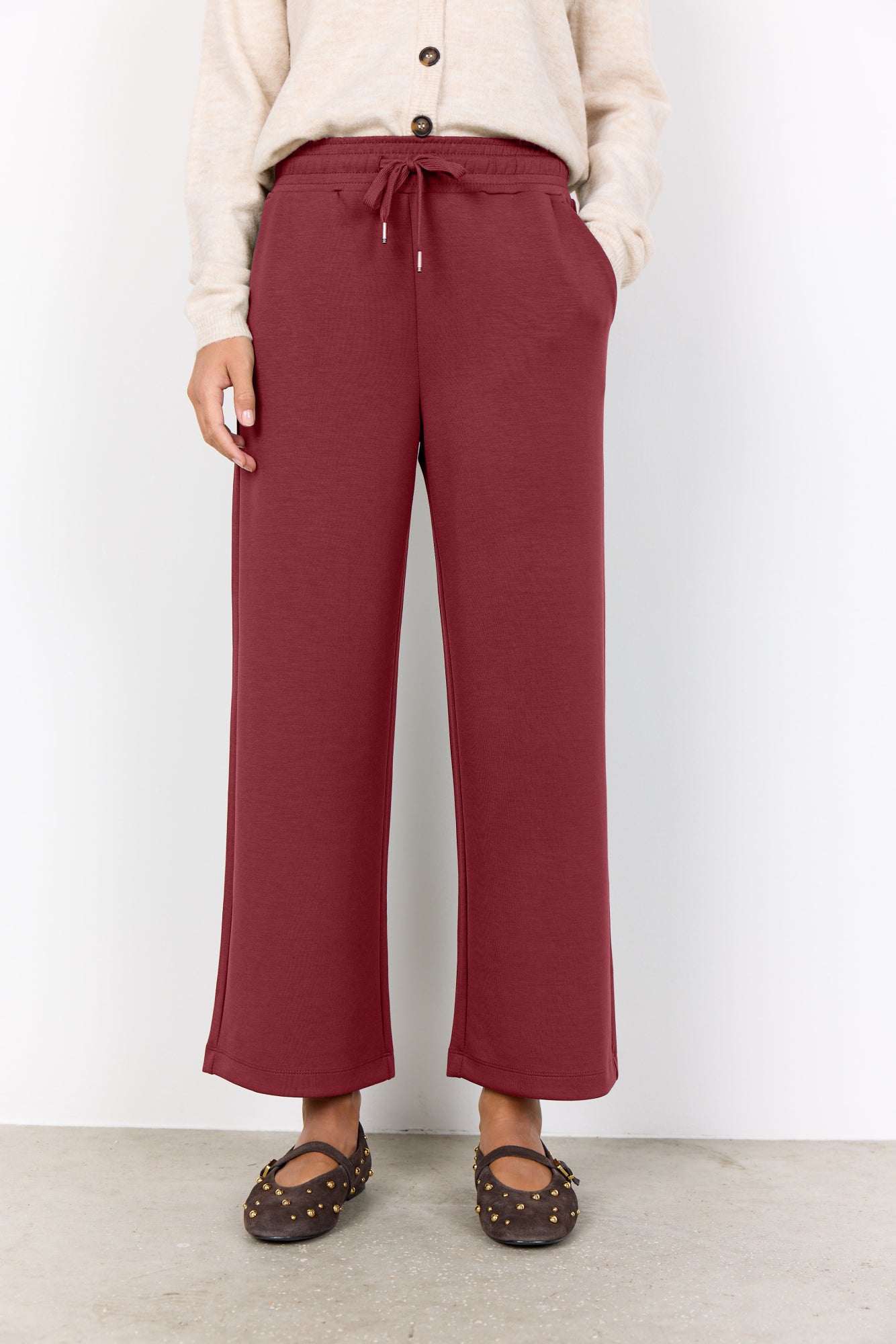 Soya Concept Damen Hosen Oxblood Red